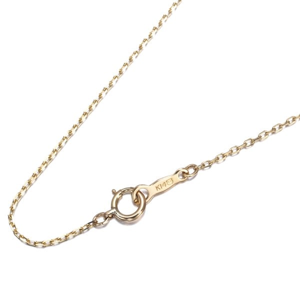 Mikimoto Chain Necklace Cable 40Cm 14K 585 Yellow Gold: Mikimoto Chain Necklace Cable 40Cm 14K 585 Yellow Gold MIKIMOTO's 14k yellow gold chain necklace boasts a sleek cable design, measuring 40cm in length. Crafted from high-quality metal, this piece