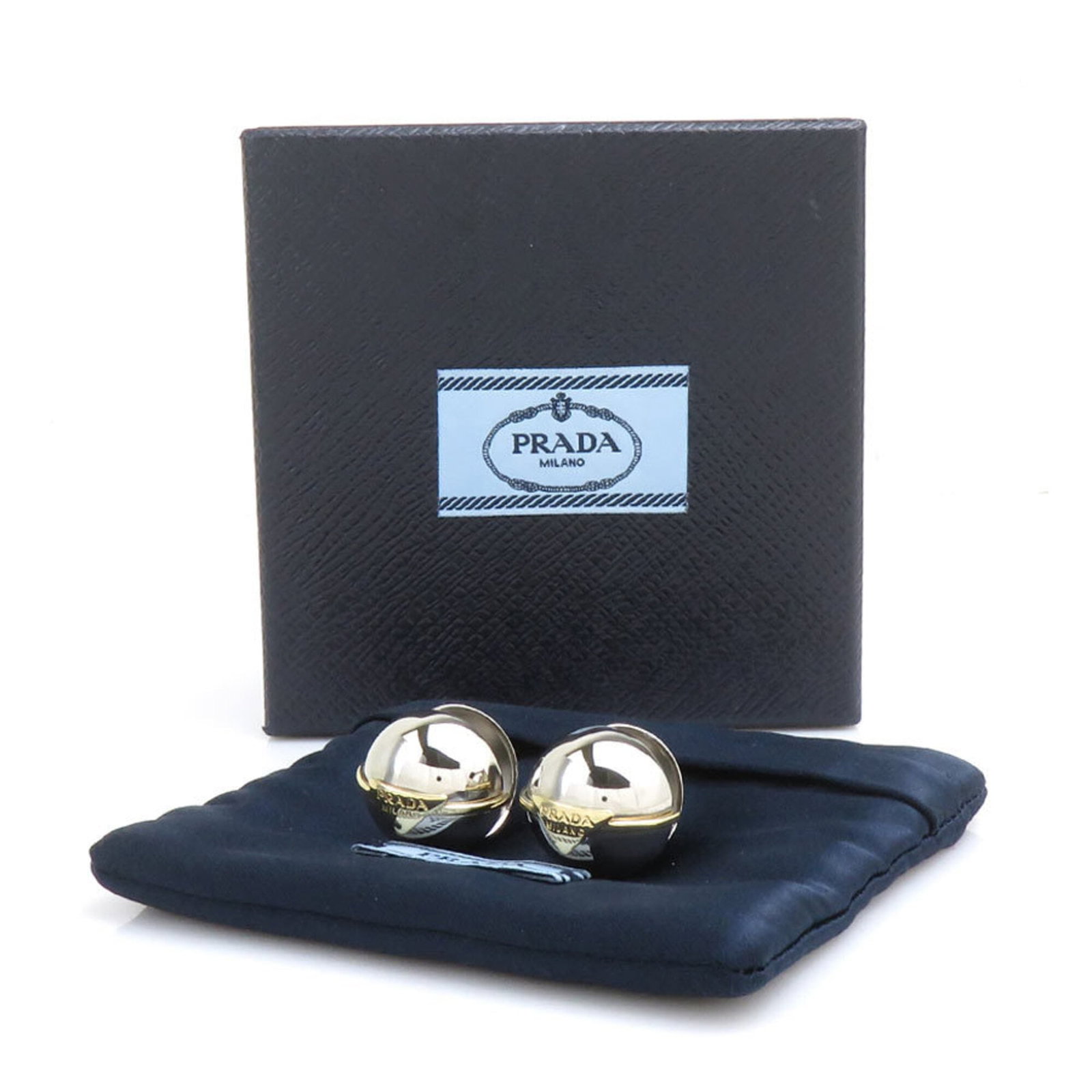 Metal Stud Earrings Prada - 10