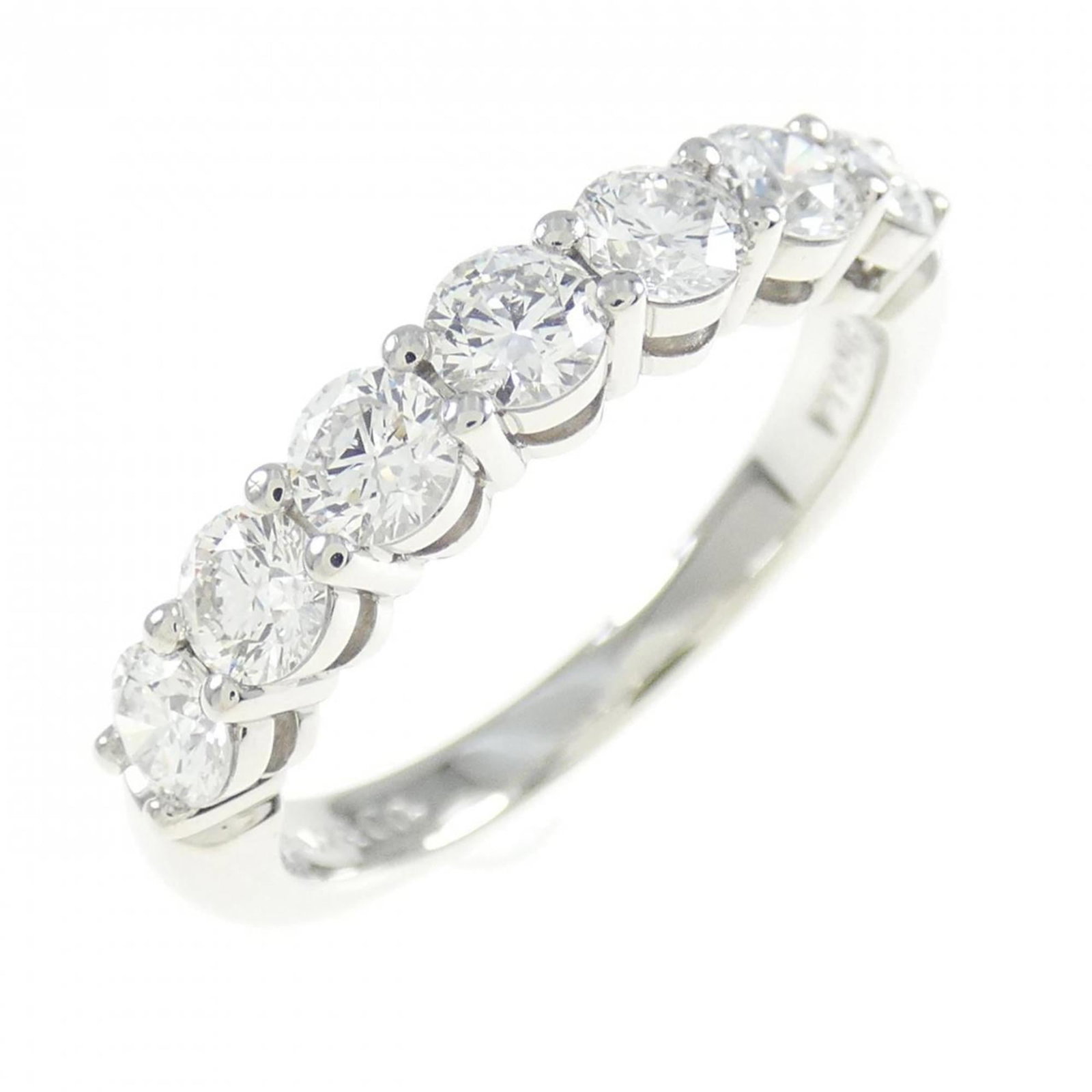 Platinum ring by Tiffany band: Platinum ring by Tiffany band Platinum ring by Tiffany features a diamond stone set in a high-quality band. The item has been refurbished to like new condition, with hardly any traces of usage. This p