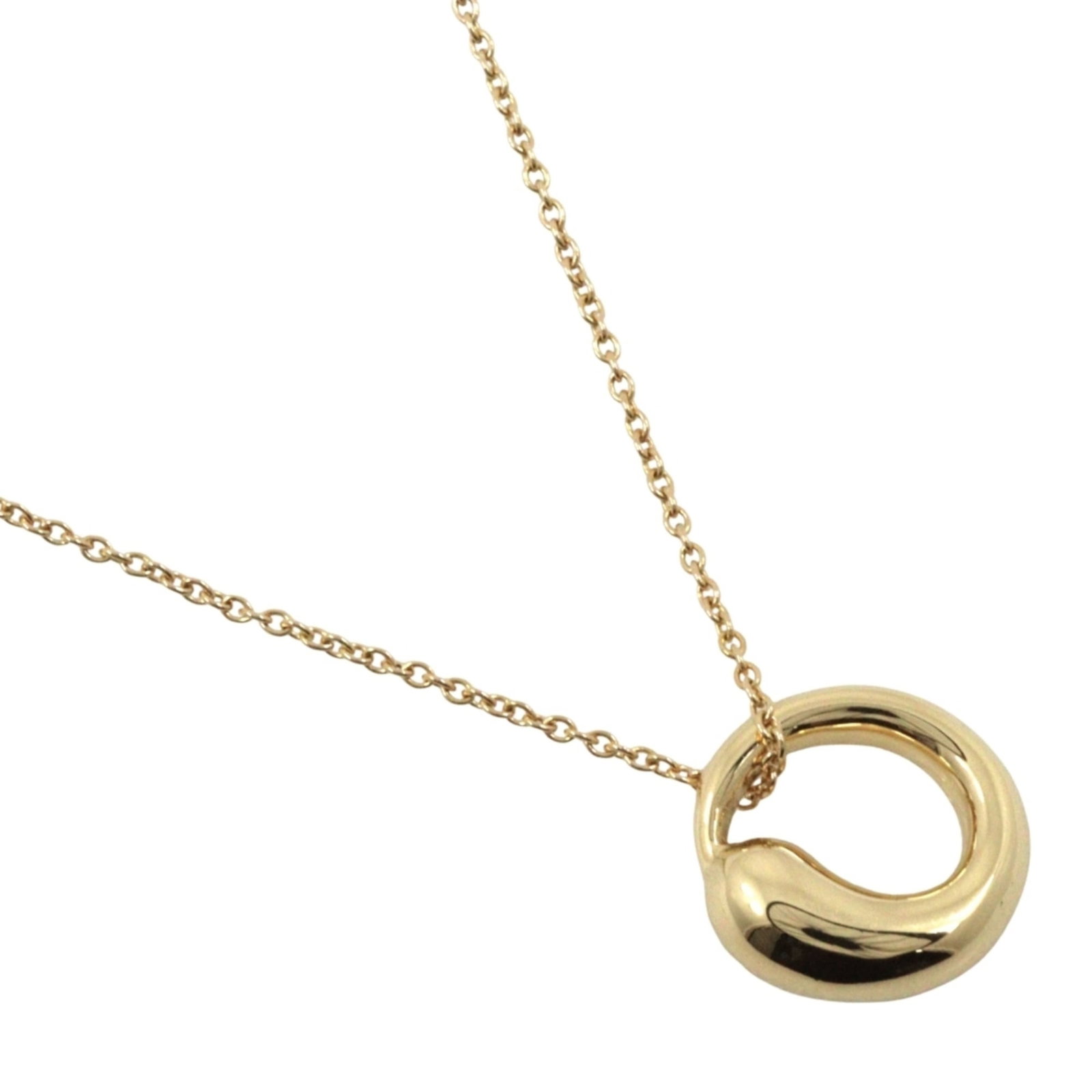 Tiffany & Co. Eternal Circle Necklace By Elsa Peretti 18K Yellow Gold Approx. 4.7G Women'S.: Tiffany & Co. Eternal Circle Necklace By Elsa Peretti 18K Yellow Gold Approx. 4.7G Women'S. Tiffany & Co.'s Eternal Circle Necklace by Elsa Peretti is a timeless piece featuring 18K yellow gold. The n