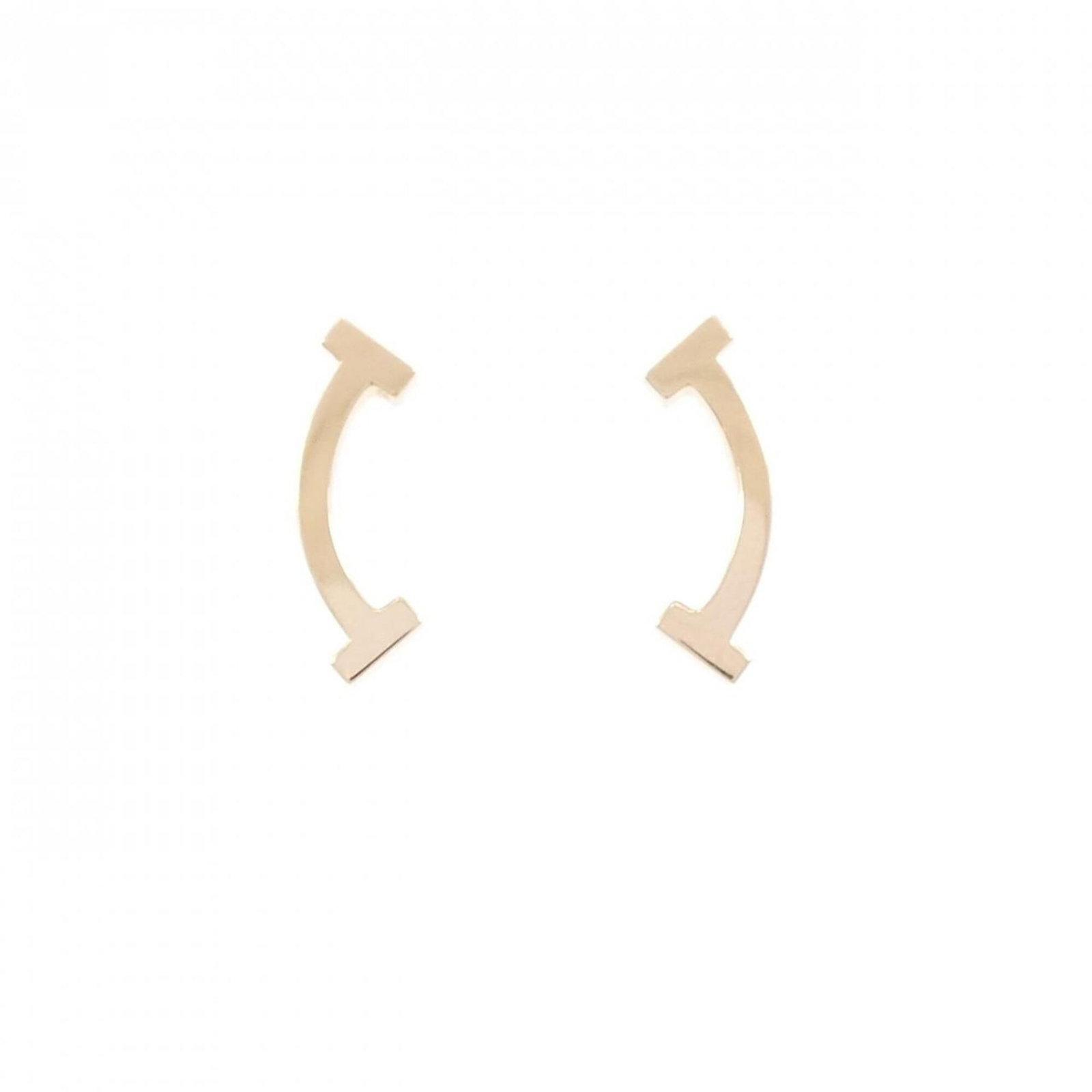 Gold Pink Tiffany Stud Earrings: Gold Pink Tiffany Stud Earrings Pink Gold (18K) stud earrings from Tiffany, featuring a subtle gold pink hue. The earrings have a few traces of usage and some minor scratches / dirt, but overall