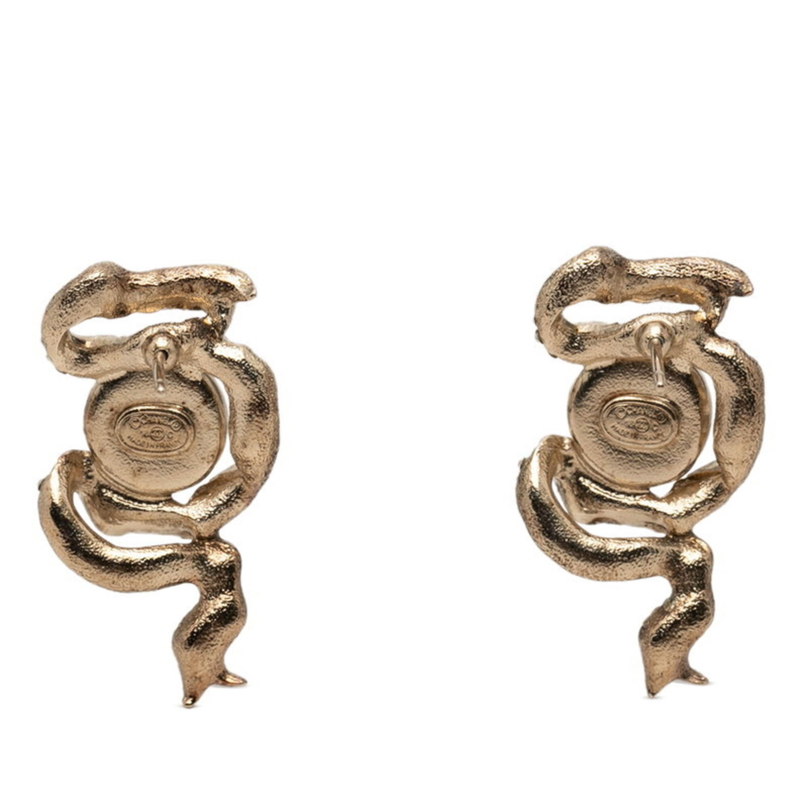 Stud earrings rhinestone Chanel - 2