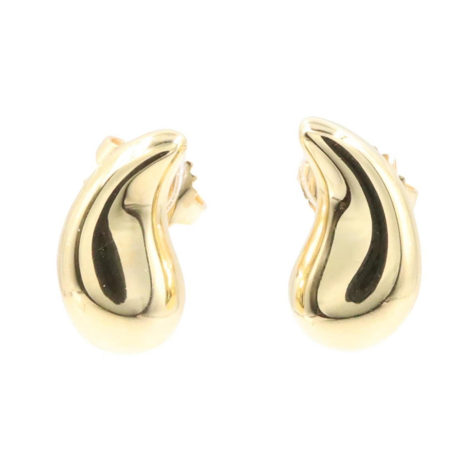 Gold Stud Yellow Earrings Tiffany: Gold Stud Yellow Earrings Tiffany Yellow gold stud earrings from Tiffany, bearing the signature of the renowned jeweler. Made from 18K yellow gold, these small yet elegant studs showcase a subtle shin