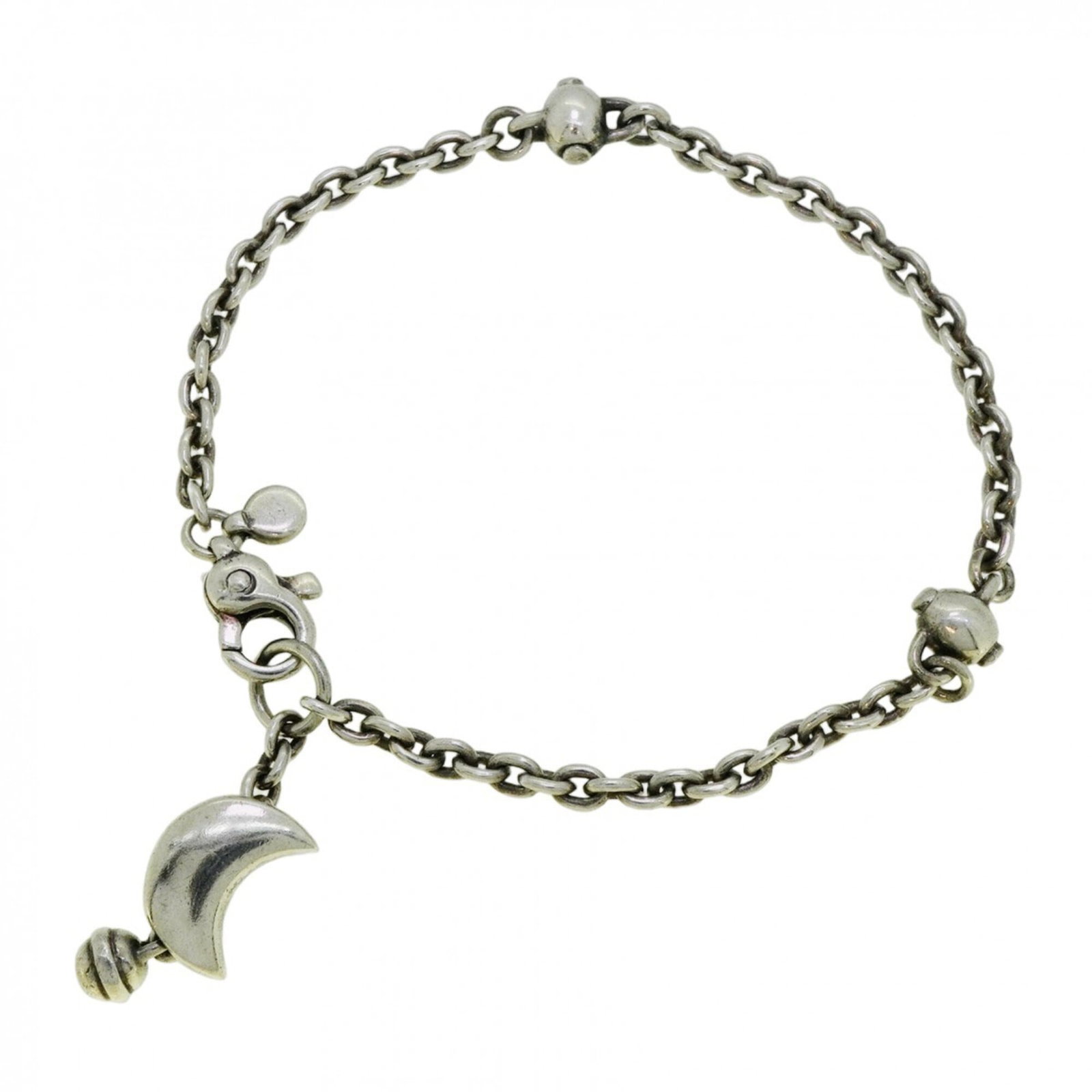 Charm Tiffany Bracelet 925 Silver: Charm Tiffany Bracelet 925 Silver Charm Tiffany Bracelet 925 Silver - A pre-owned, sterling silver charm bracelet with a classic design. Measuring 18cm in length, it features subtle signs of wear and