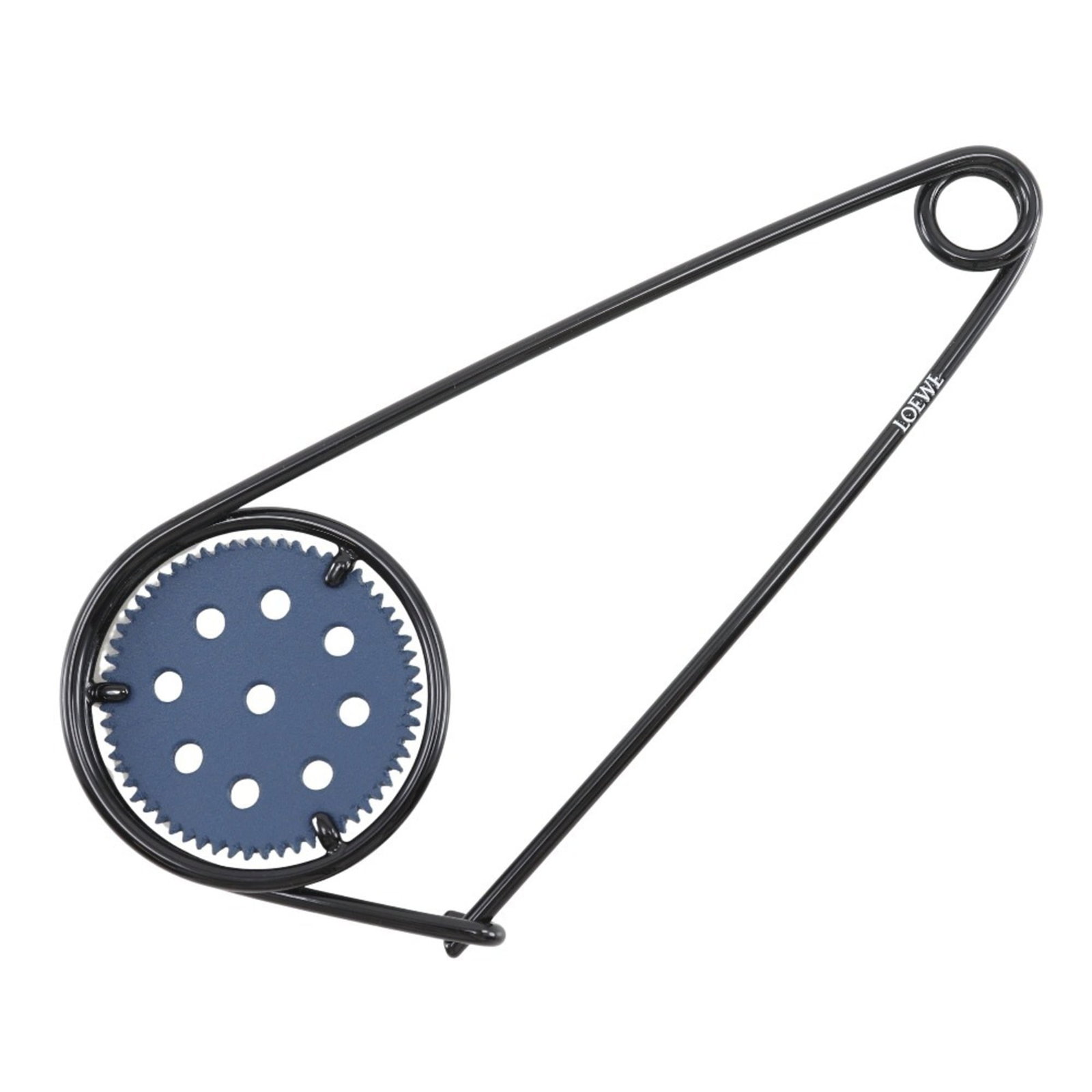 Loewe Handbag Charm Leather: Loewe Handbag Charm Leather This Loewe Handbag Charm Leather is a used, very good condition leather charm in black and blue hues. It features some scratches and dirt, but overall remains in excellent 