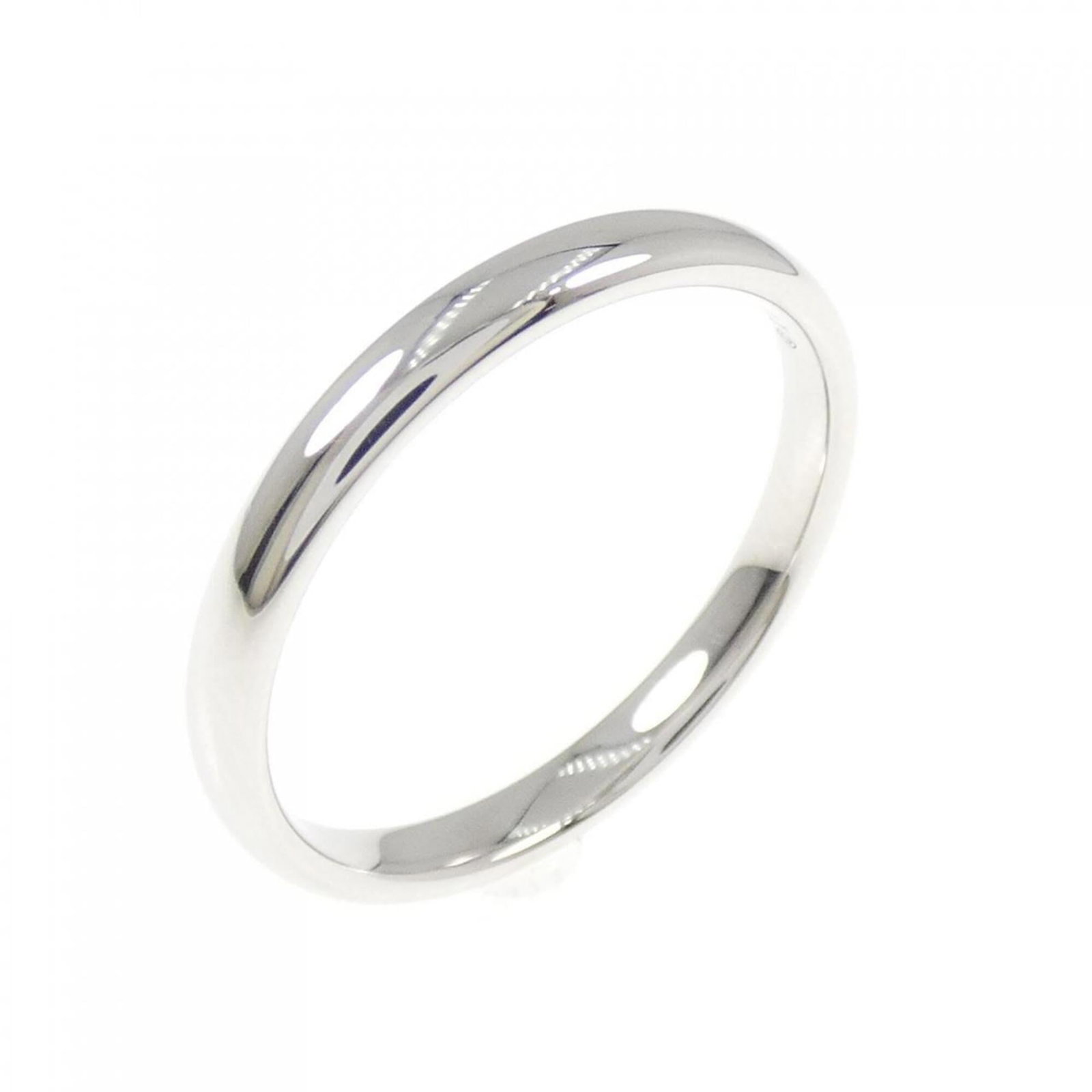 Platinum ring by Tiffany band: Platinum ring by Tiffany band Platinum ring by Tiffany features a band design made from high-quality platinum material, available in a classic women's size. This like-new condition piece boasts