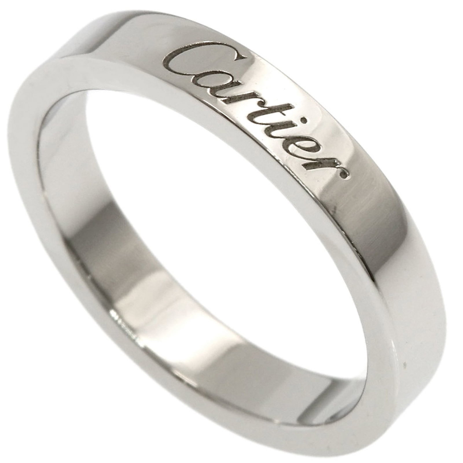Ring Band by Platinum 950: Ring Band by Platinum 950 Platinum 950 band ring by Cartier, featuring a classic design with subtle scratches and minor dirt marks from previous use. This pre-owned piece remains in very good conditio