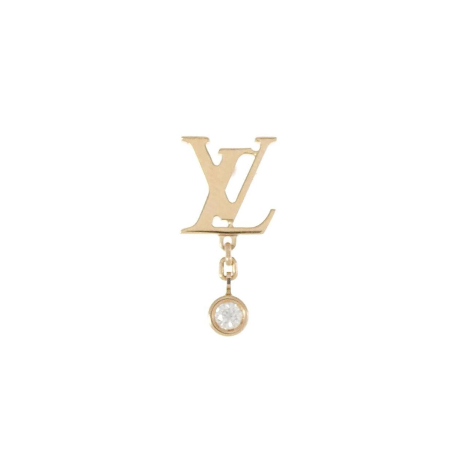Clip earrings pink gold from Louis Vuitton: Clip earrings pink gold from Louis Vuitton Pink gold clip earrings from Louis Vuitton, featuring a diamond stone with dimensions 15.90mm x 7.60mm. Made from high-quality pink gold (18K), these