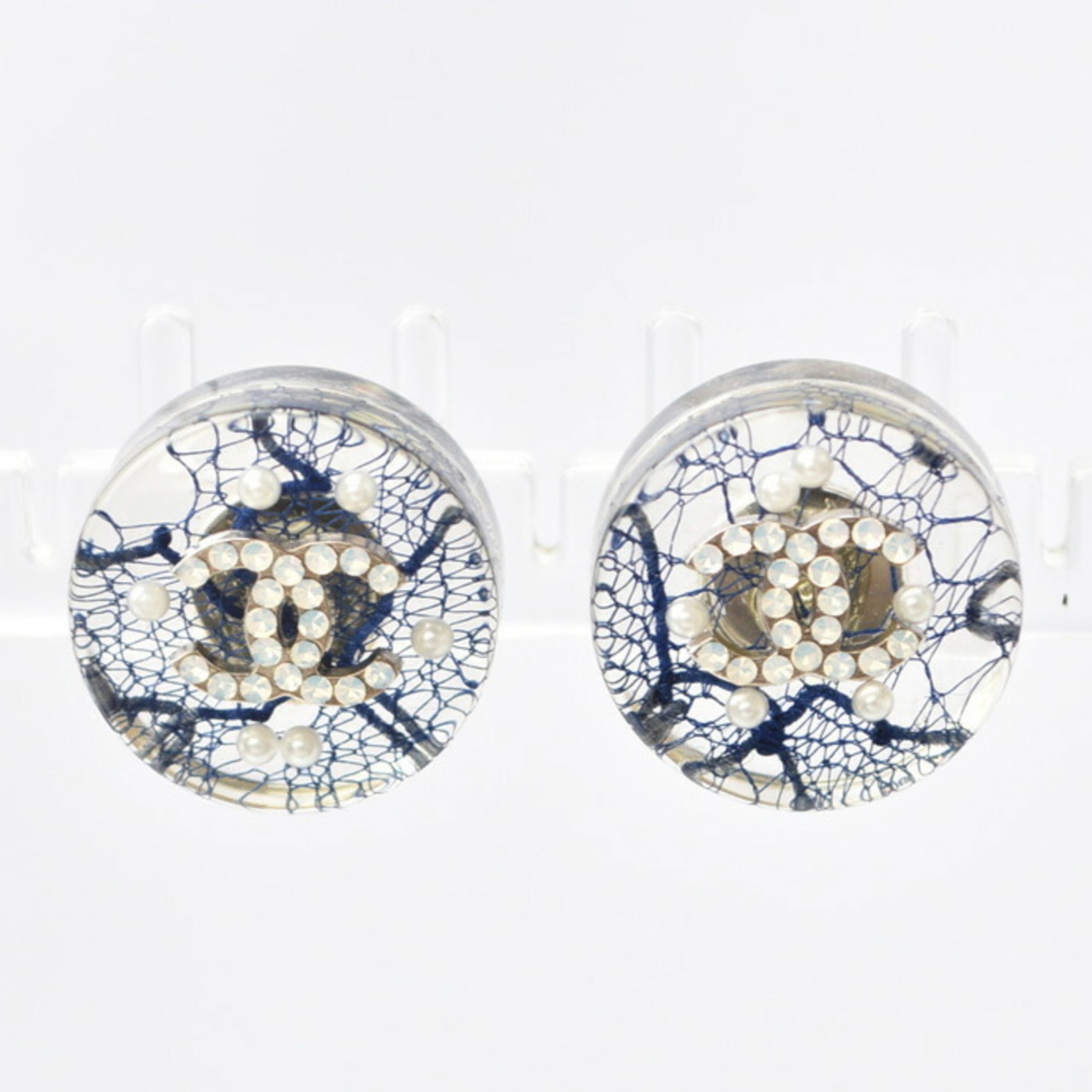 Chanel Stud Earrings Plastic - 2