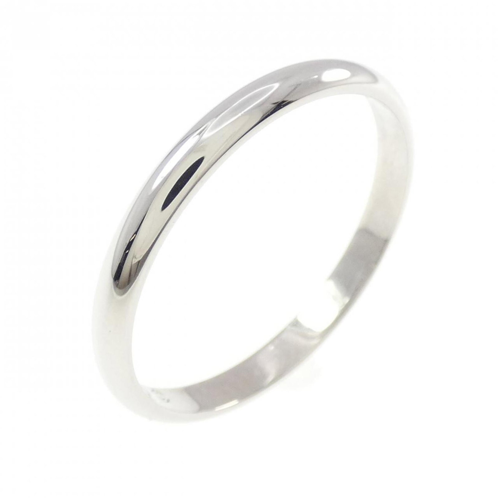 Ring Band by Platinum 950: Ring Band by Platinum 950 Platinum 950 band ring from Cartier, with a 60mm length and US size 10. The ring bears some minor scratches and dirt, but remains in very good condition overall. A used item 
