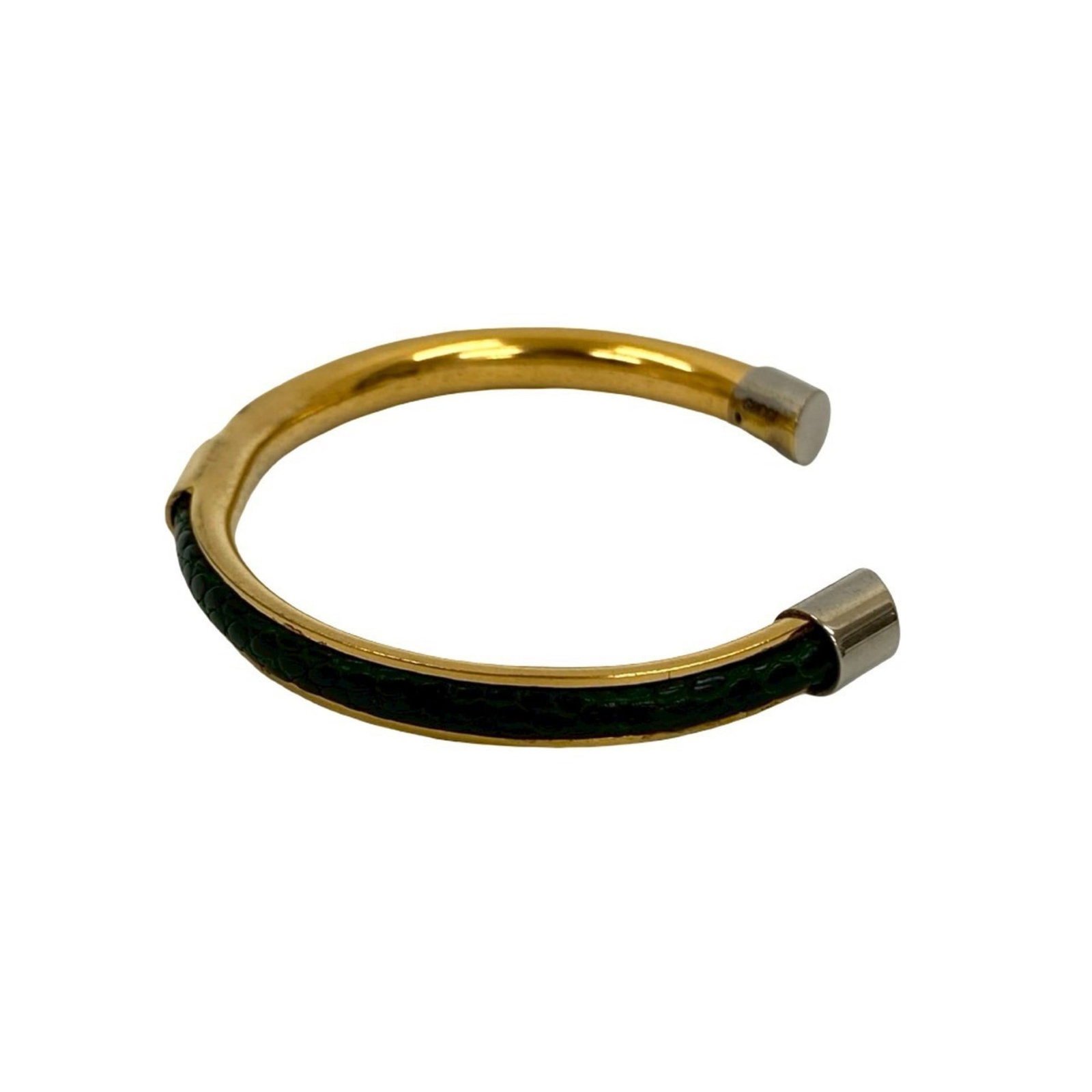 Gucci Bangle Gold Plating Leather - 4