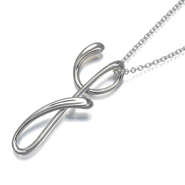 Tiffany&Co. Necklace Alphabetletter Initial Y 925 Sterling Silver (1 of 4)
