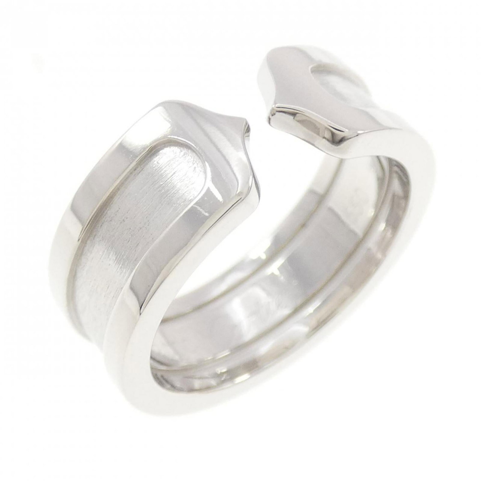 White Gold Cartier Band Ring 18K: White Gold Cartier Band Ring 18K 18K White Gold Cartier Band Ring for Women - A Timeless Classic.This elegant white gold band ring from Cartier features a sleek and sophisticated design, crafted with