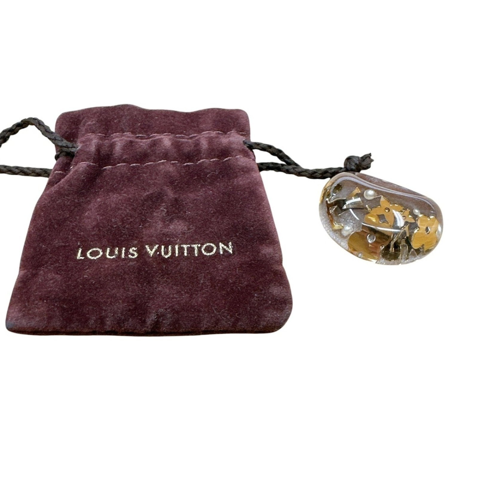 Ring Band Louis Vuitton: Ring Band Louis Vuitton Brown and gold Louis Vuitton band ring in excellent condition, featuring a few subtle signs of wear. The classic design showcases the iconic monogram pattern, adding a touch of