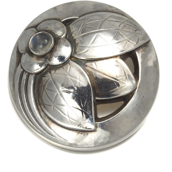 Moonstone Sterling Silver Brooch 127 Georg Jensen (1 of 4)