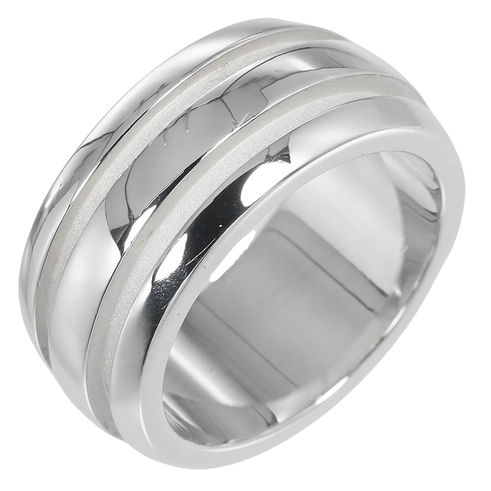 Tiffany Band Ring Silver 925: Tiffany Band Ring Silver 925 Silver 925 band ring from Tiffany, made from high-quality silver. This used item has hardly any traces of usage and is in like new condition. The ring features a classic