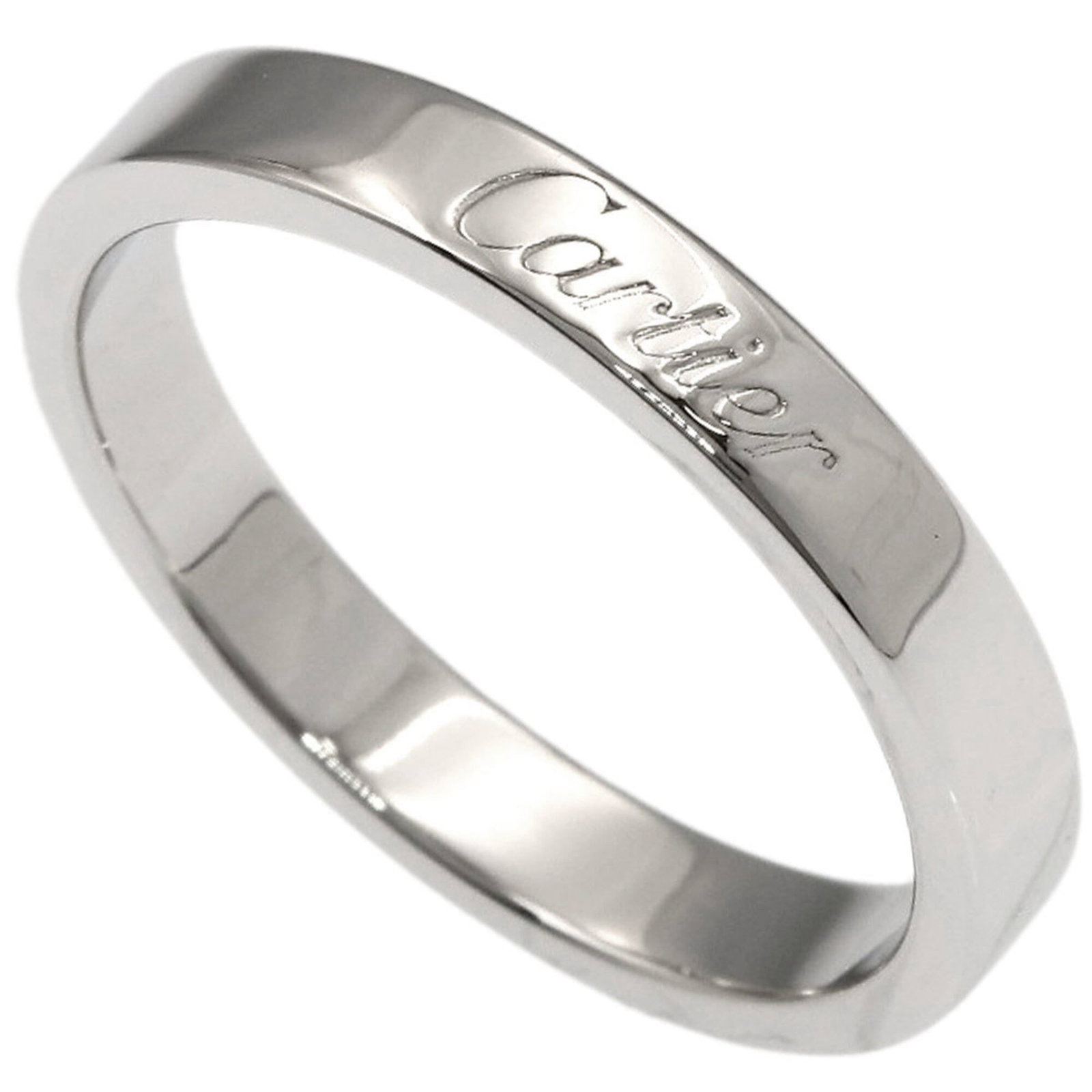 Ring Band by Platinum 950: Ring Band by Platinum 950 Platinum 950 band ring by Cartier, featuring a durable and luxurious material. The ring has some minor scratches and dirt, but remains in very good condition overall. This us