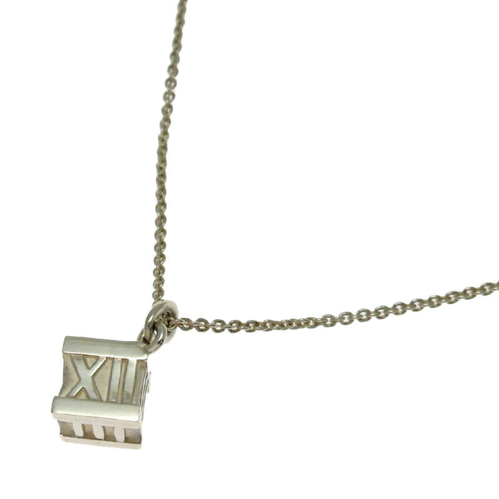 Silver Necklace Women's Men's Sv925 Atlas Cube Tiffany: Silver Necklace Women's Men's Sv925 Atlas Cube Tiffany Item Specifics: Brand: Tiffany Necklace Type: Necklace Gender: Men,Women Material: Silver 925 Weight: 5.4g / 0.19oz. Neck Circumference: 41 cm / 