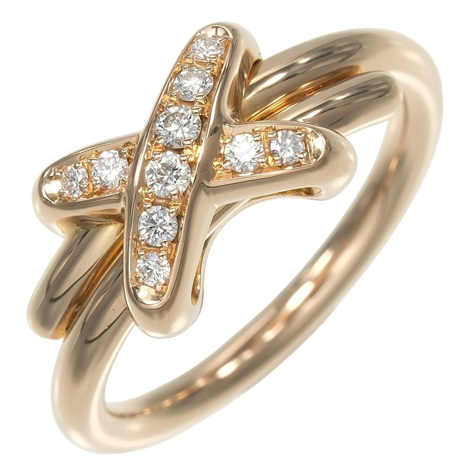 Pink Gold 18K Band Chaumet Ring: Pink Gold 18K Band Chaumet Ring Pink Gold 18K Band Chaumet Ring. This exquisite ring features a beautiful pink gold band, crafted from high-quality 18K metal. With its elegant design and subtle signs 