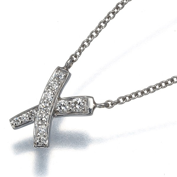 Diamond Necklace Kiss Graffitix Palomas 950 Platinum Tiffany&Co (1 of 4)