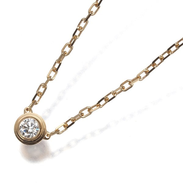Cartier Necklace Diamond D'Amour Sm 18K 750 Rose Gold: Cartier Necklace Diamond D'Amour Sm 18K 750 Rose Gold Cartier's d'Amour necklace showcases a stunning natural diamond pendant set in 18k rose gold, creating a timeless piece that exudes elegance. The