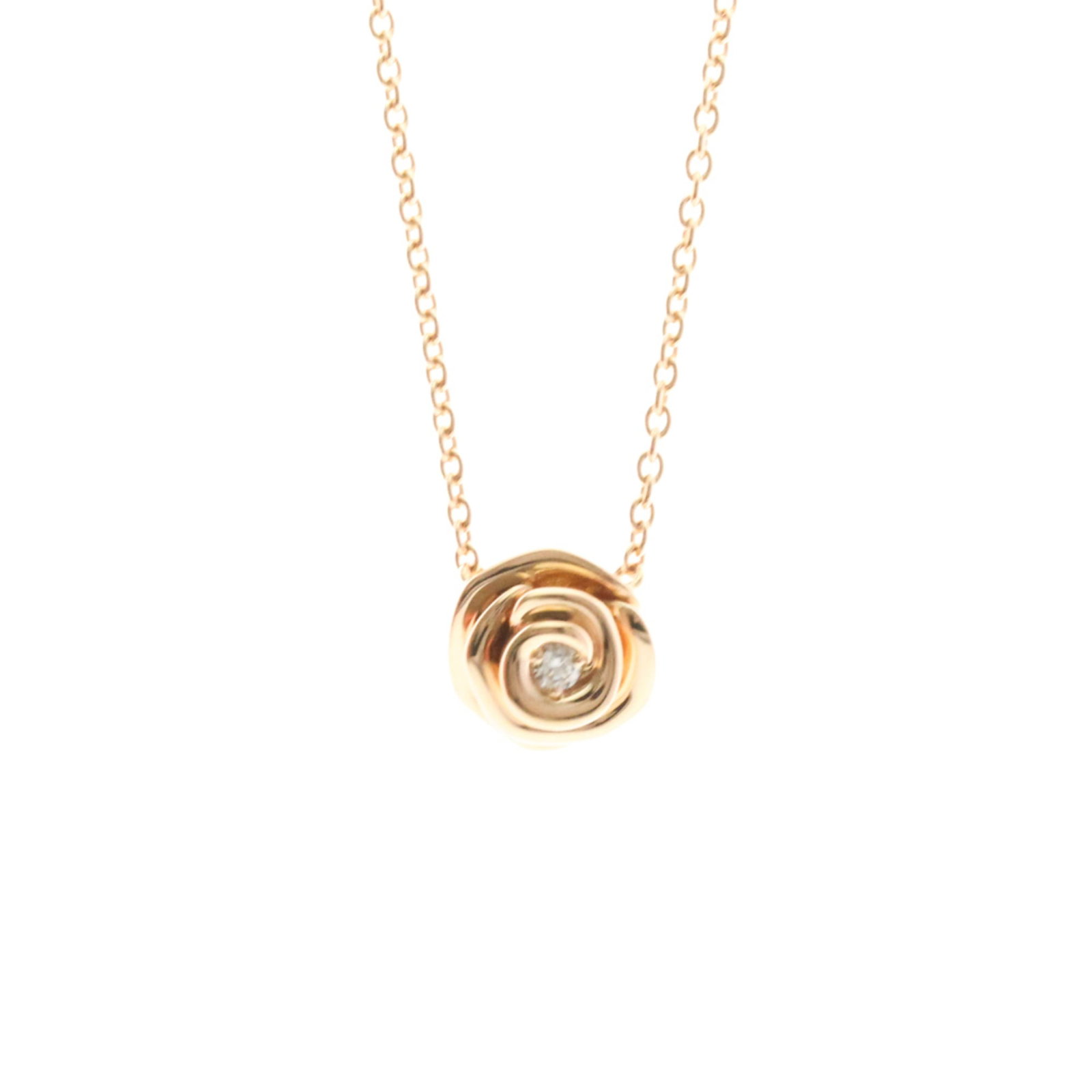 Diamond Necklace Pink Gold Christian Dior Diamond 18K Couture Rose Womenmen Fashion: Diamond Necklace Pink Gold Christian Dior Diamond 18K Couture Rose Womenmen Fashion Pink Gold (18K) Diamond Pendant Necklace from Christian Dior, featuring a stunning 6.4g diamond set in an elegant pi
