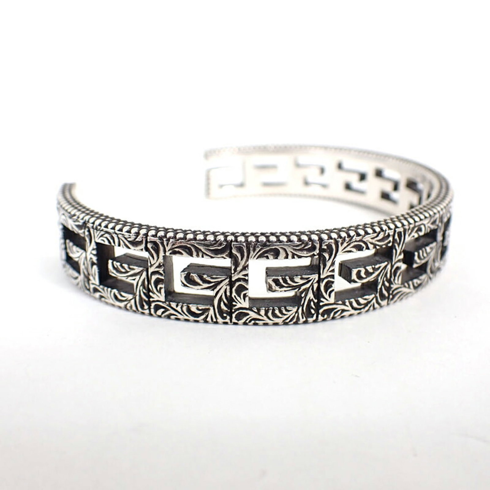 Sterling Silver Gucci Bangle 925 - 6
