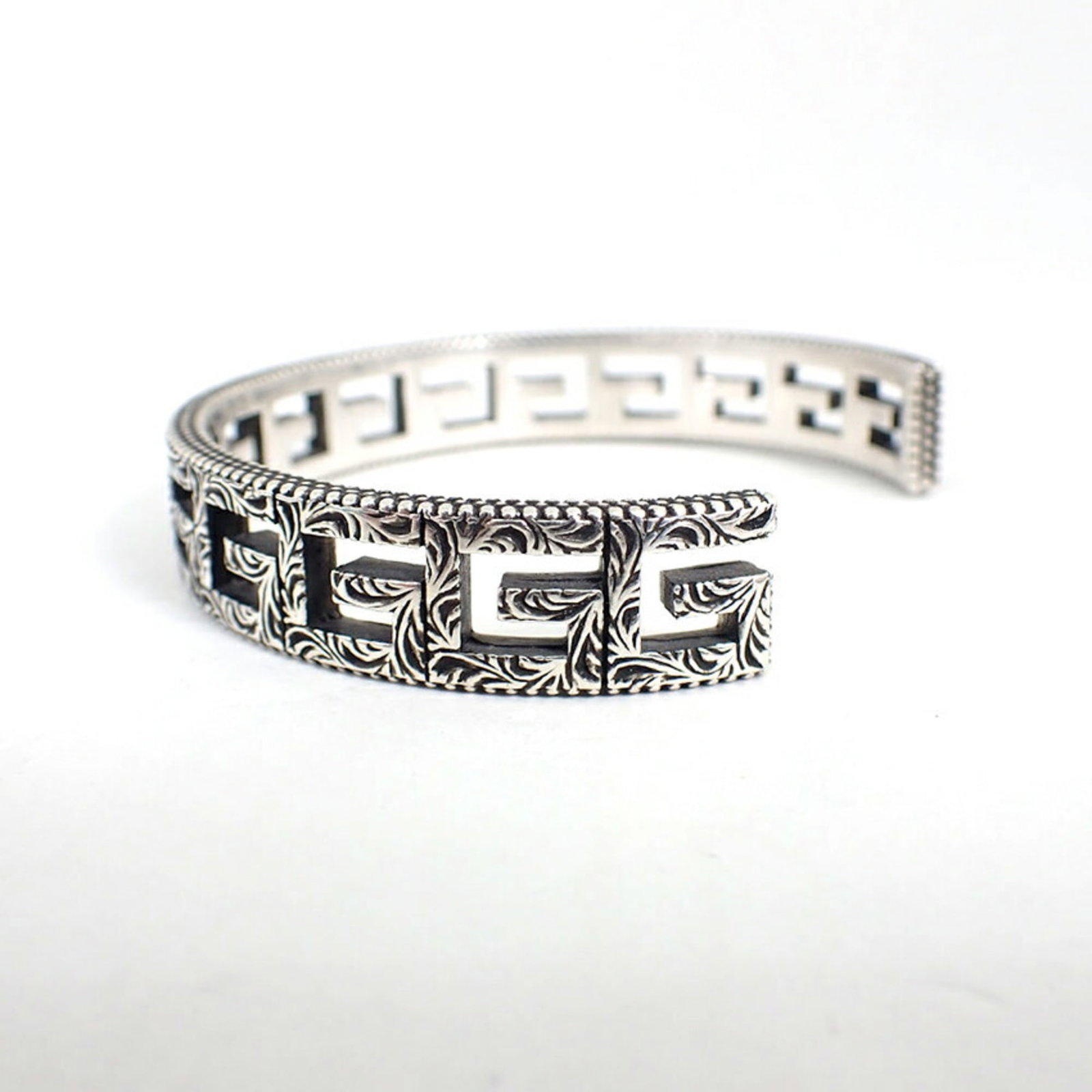 Sterling Silver Gucci Bangle 925 - 7