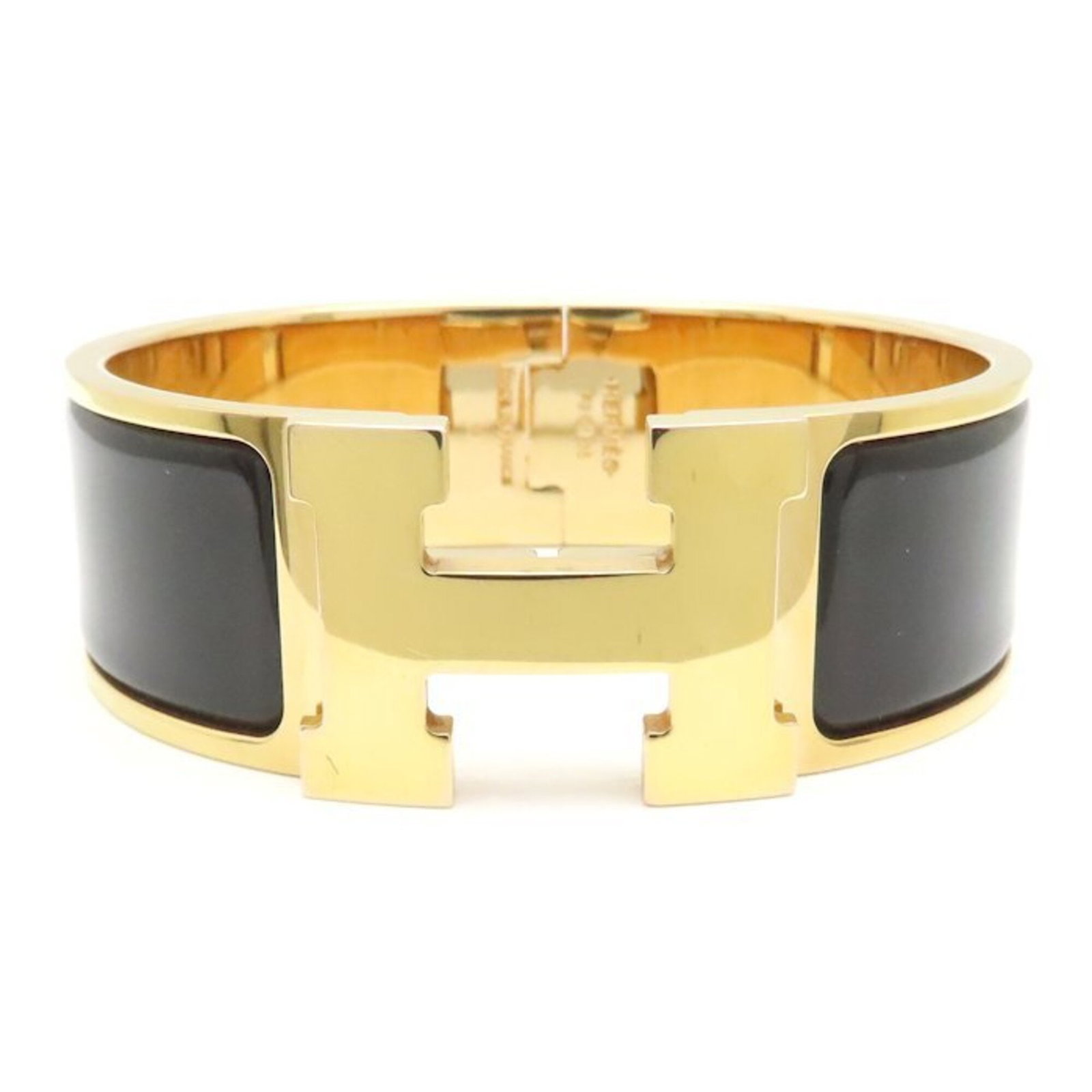Hermes Bangle Enamel Gold Plating - 2