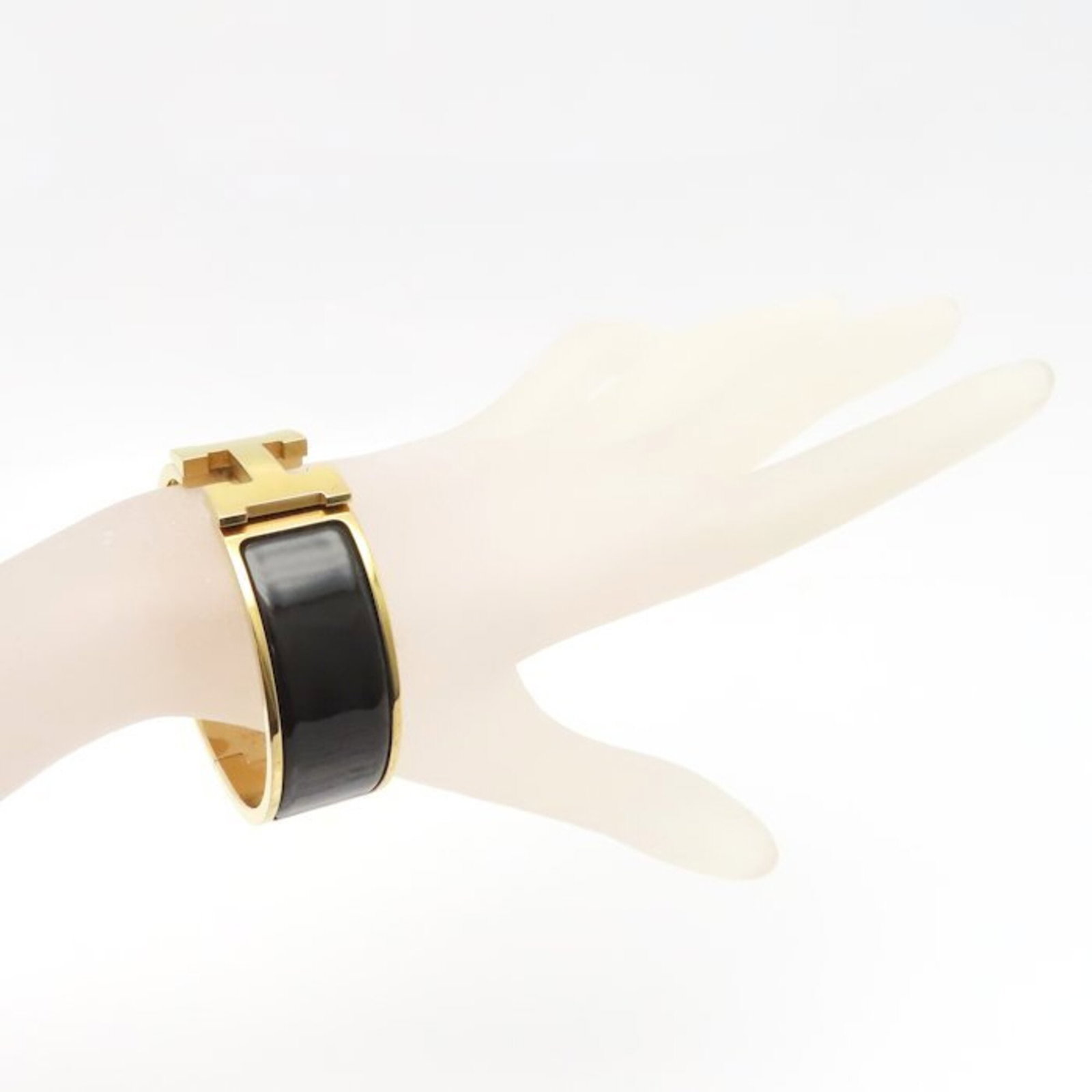 Hermes Bangle Enamel Gold Plating - 3