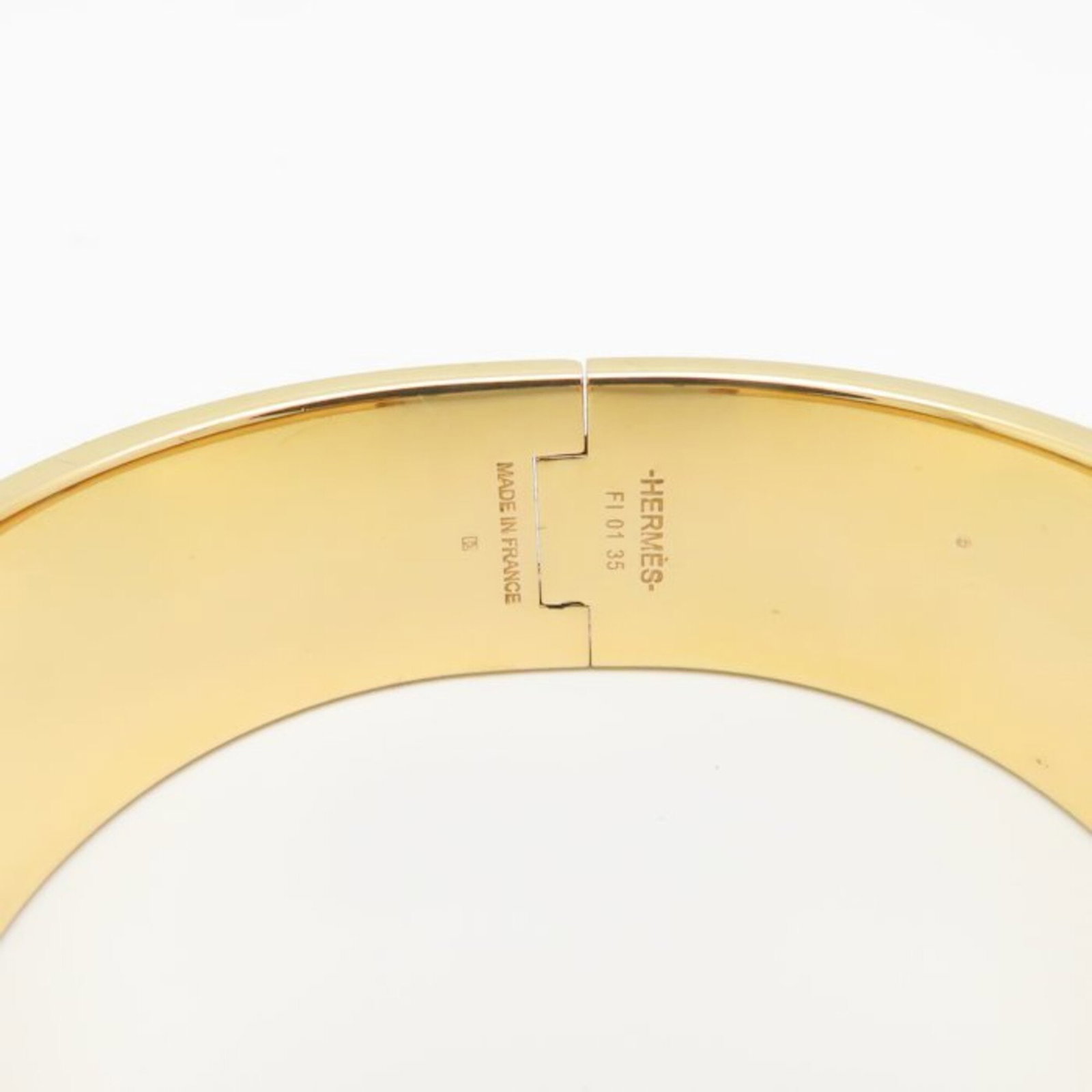Hermes Bangle Enamel Gold Plating - 4
