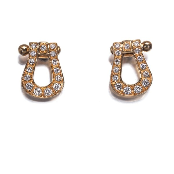 Fred Earrings Diamond Force 10 Sm 18K 750 Yellow Gold (1 of 6)