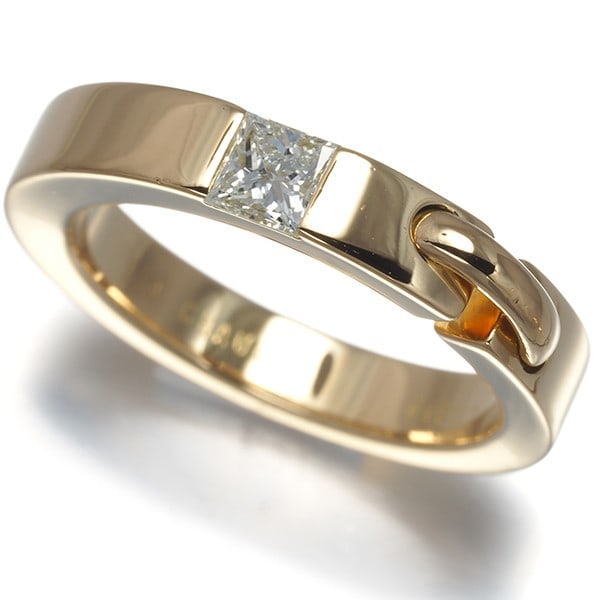 Chaumet Ring Diamond Liens Evidence Princess-Cut Us6 18K 750 Yellow Gold: Chaumet Ring Diamond Liens Evidence Princess-Cut Us6 18K 750 Yellow Gold Chaumet's Liens Evidence Princess-Cut Diamond Ring shines in 18k yellow gold, its natural beauty showcased by the elegant