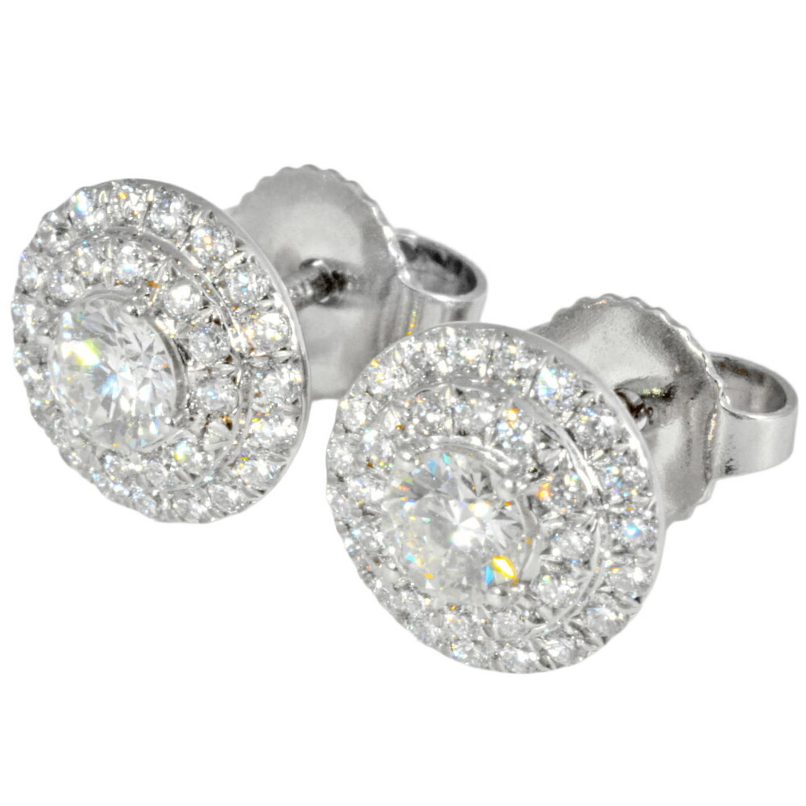 Tiffany & Co. Soleste Diamond Earrings In Platinum (Pt950) 2.8G For Women: Tiffany & Co. Soleste Diamond Earrings In Platinum (Pt950) 2.8G For Women Tiffany & Co.'s Soleste diamond earrings in platinum showcase a stunning 8.2mm diamond, weighing 2.8g. In excellent condition