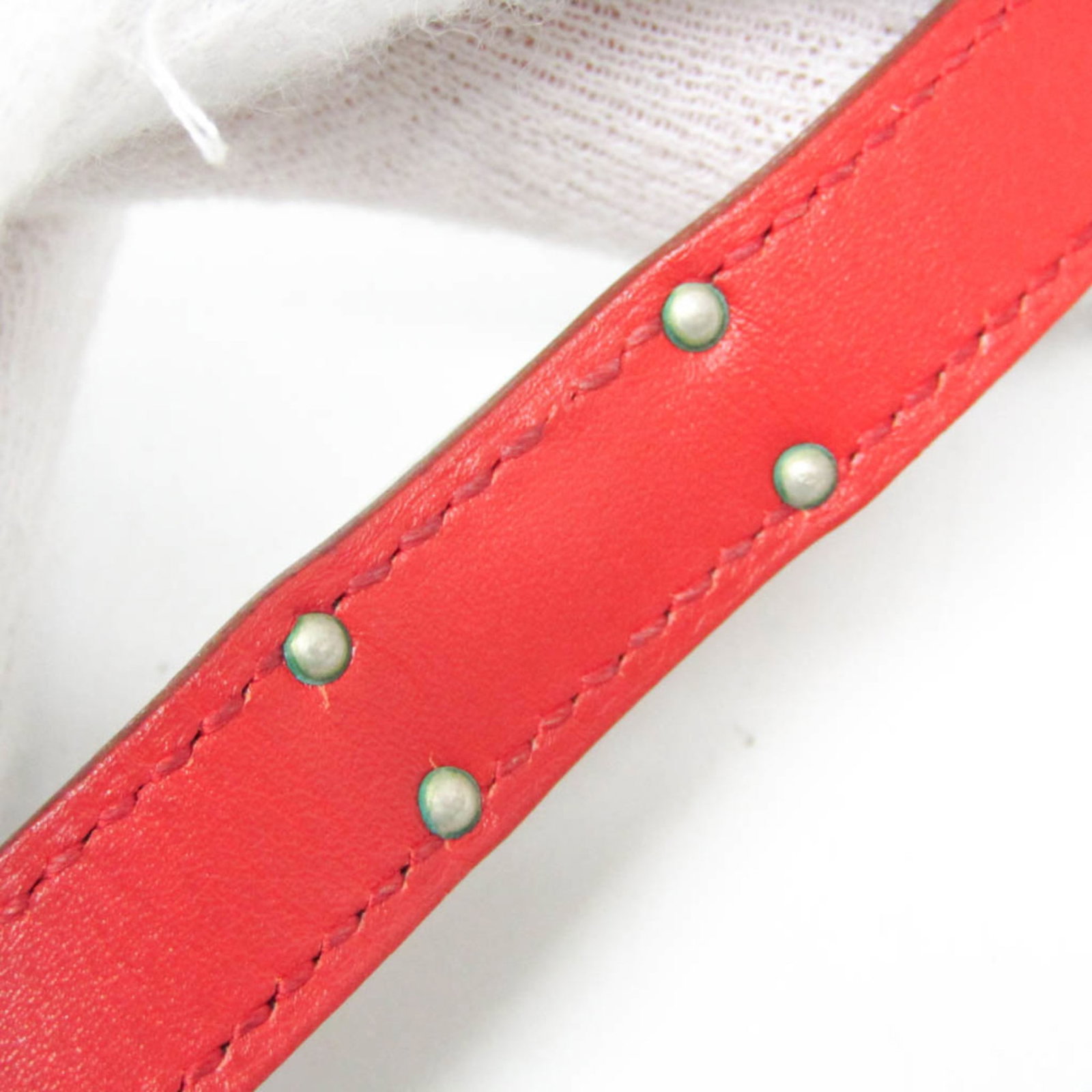 Metal leather bangle Hermes - 5