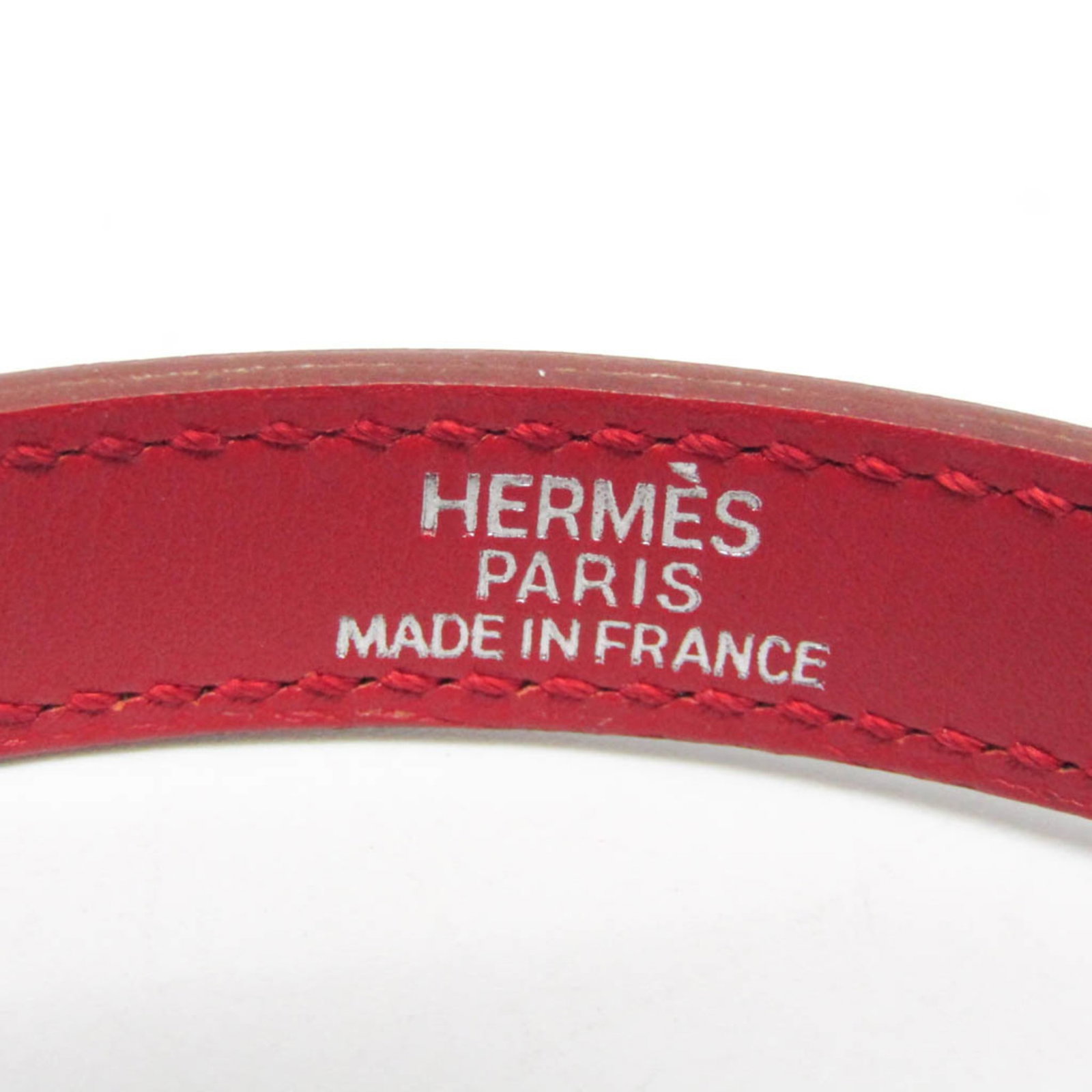 Metal leather bangle Hermes - 7