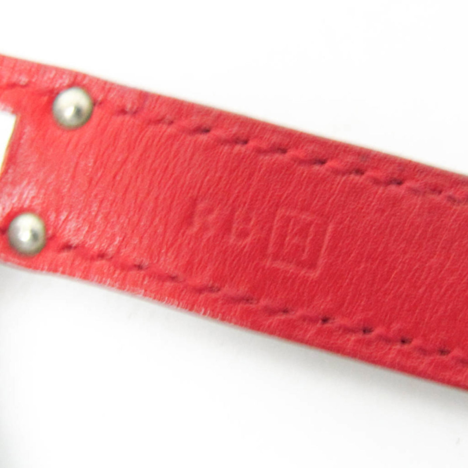 Metal leather bangle Hermes - 8