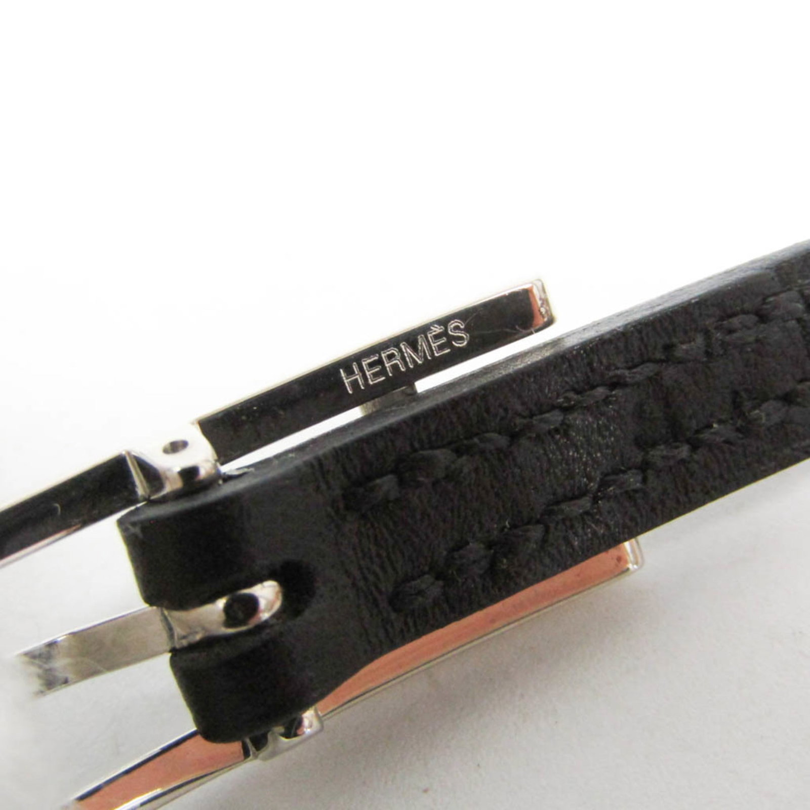 Metal leather bangle Hermes - 11