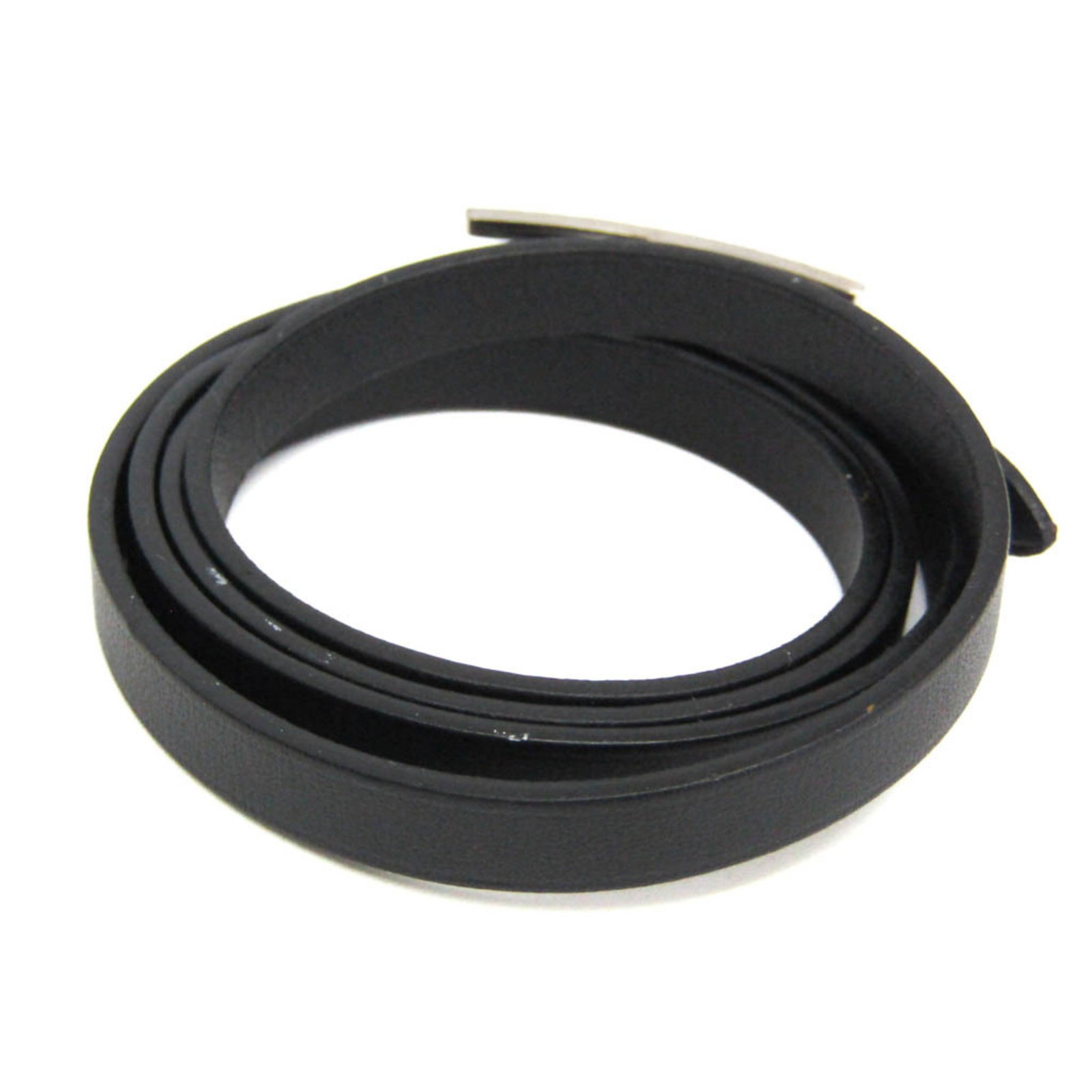 Metal leather bangle Hermes - 2
