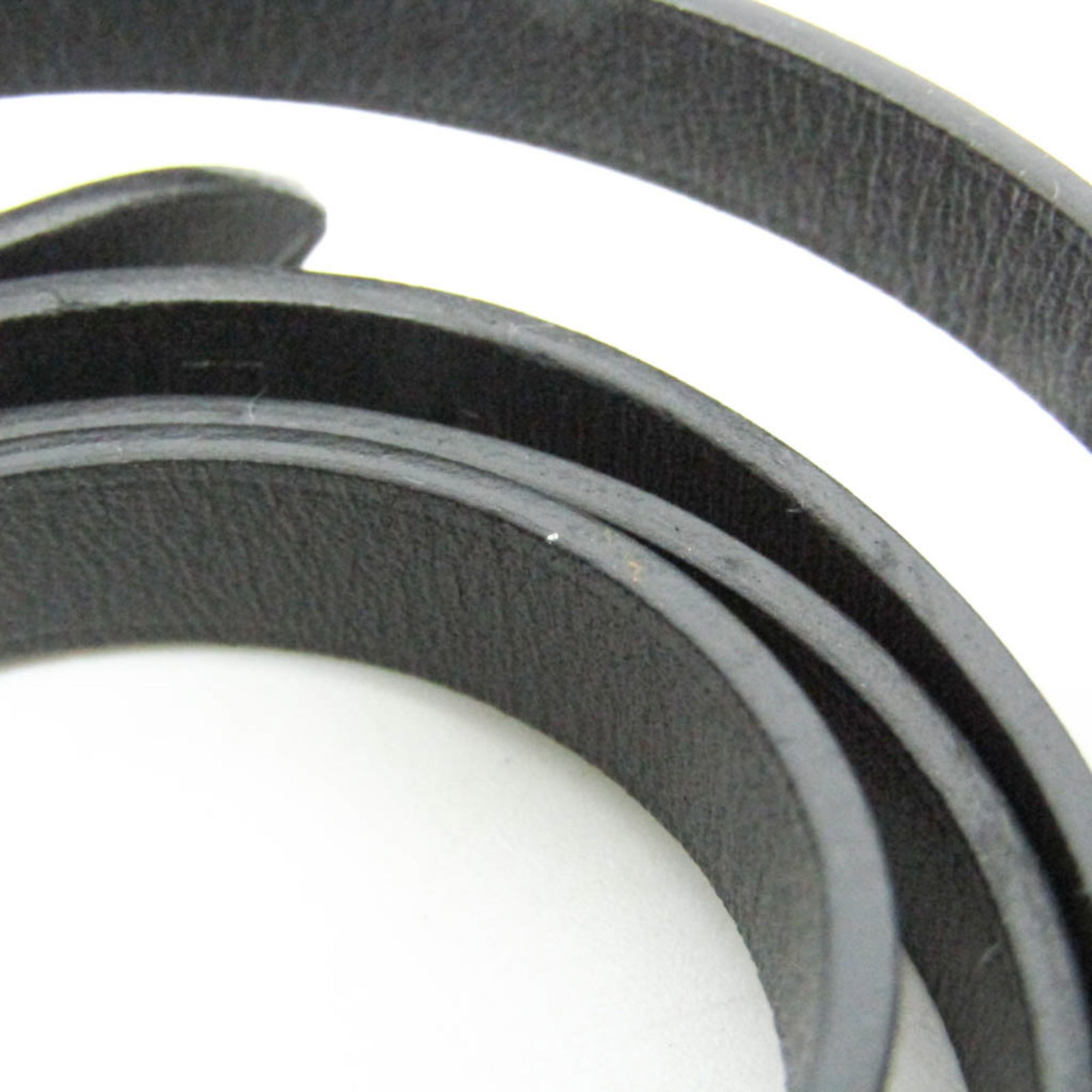 Metal leather bangle Hermes - 6