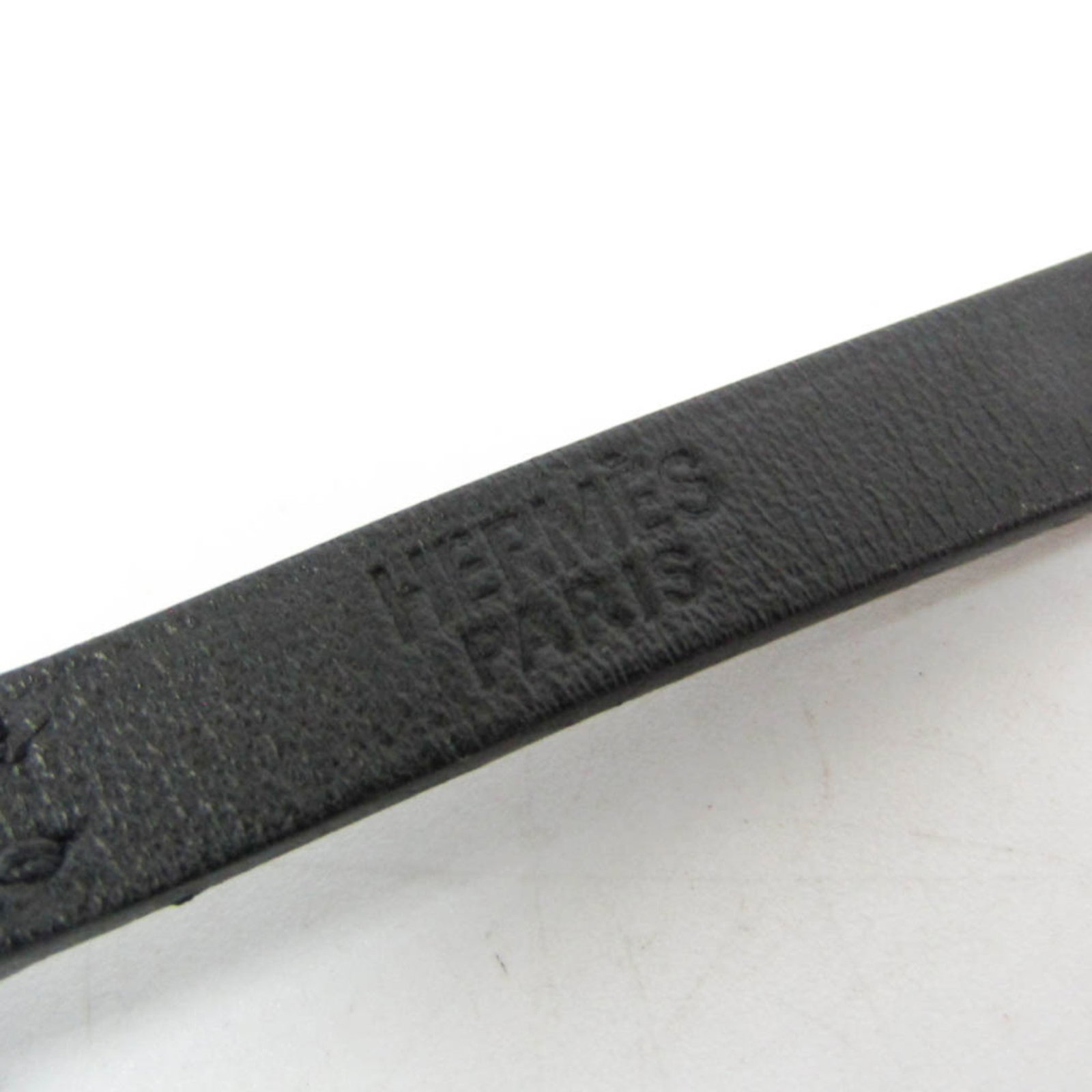 Metal leather bangle Hermes - 9