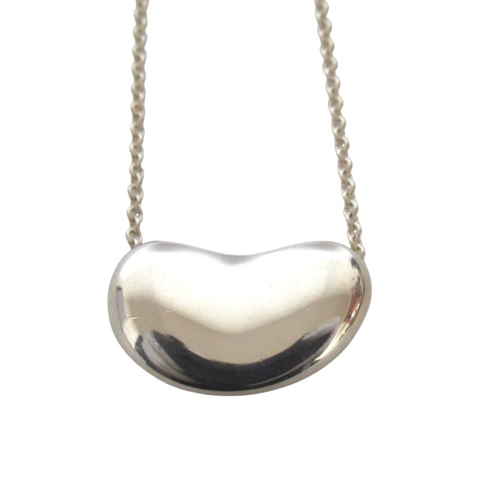 Tiffany & Co. Elsa Peretti Bean Necklace Pendant 925 Sterling Silver Women'S: Tiffany & Co. Elsa Peretti Bean Necklace Pendant 925 Sterling Silver Women'S Tiffany & Co.'s Elsa Peretti Bean Necklace Pendant is a timeless design, crafted from sterling silver with a sleek, modern