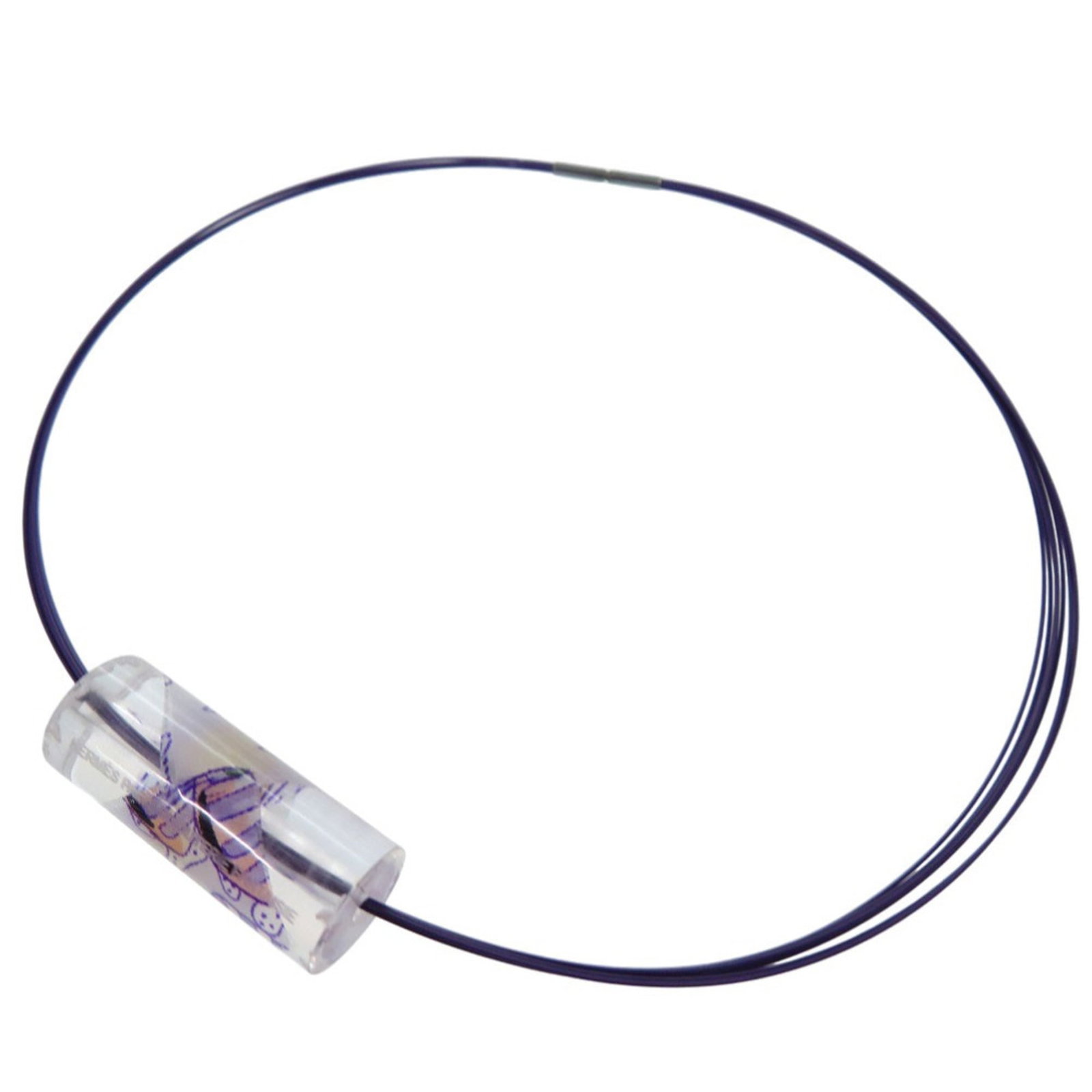 Hermes Excellent Condition Herms Lisine Choker With Plastic Wire Purple 1413: Hermes Excellent Condition Herms Lisine Choker With Plastic Wire Purple 1413 Plastic wire choker with clear and purple hues, featuring the iconic Hermes Lisine design. This excellent condition choker 