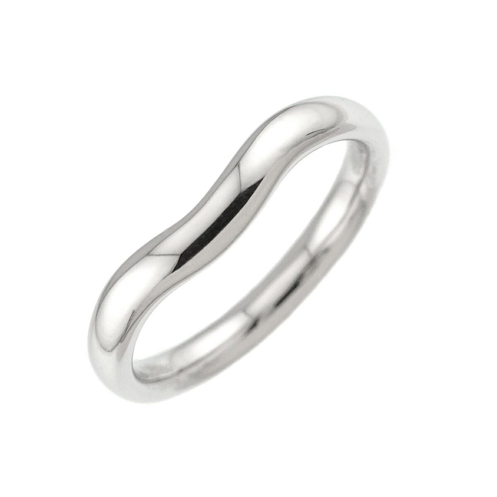 Platinum ring by Tiffany band: Platinum ring by Tiffany band Platinum ring by Tiffany & Co. features a band design made from high-quality platinum, available in US size 7.5. This like-new condition piece shows hardly any signs of w
