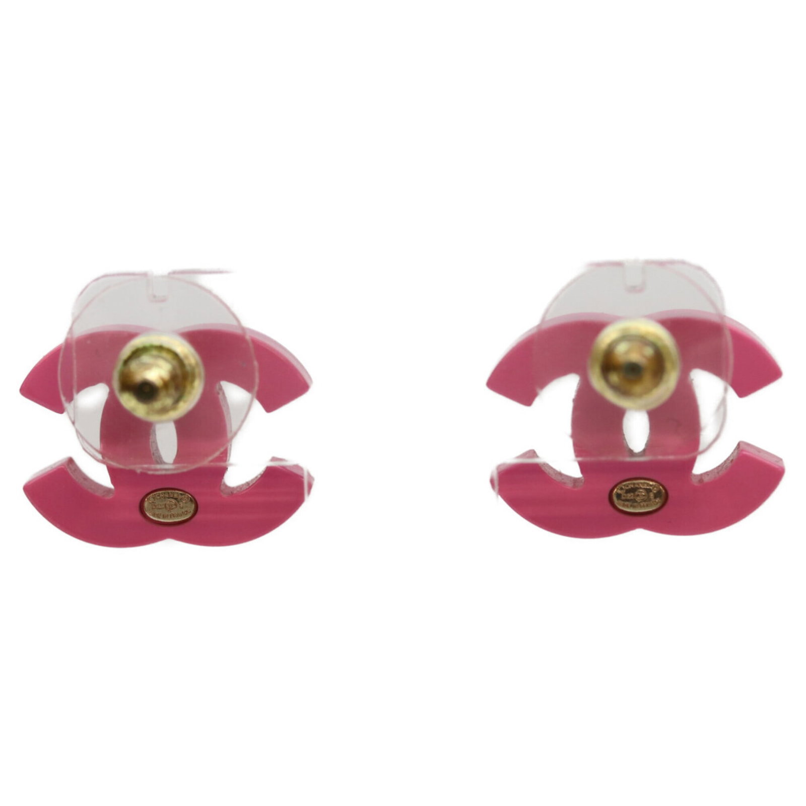 Chanel Stud Earrings Plastic - 3