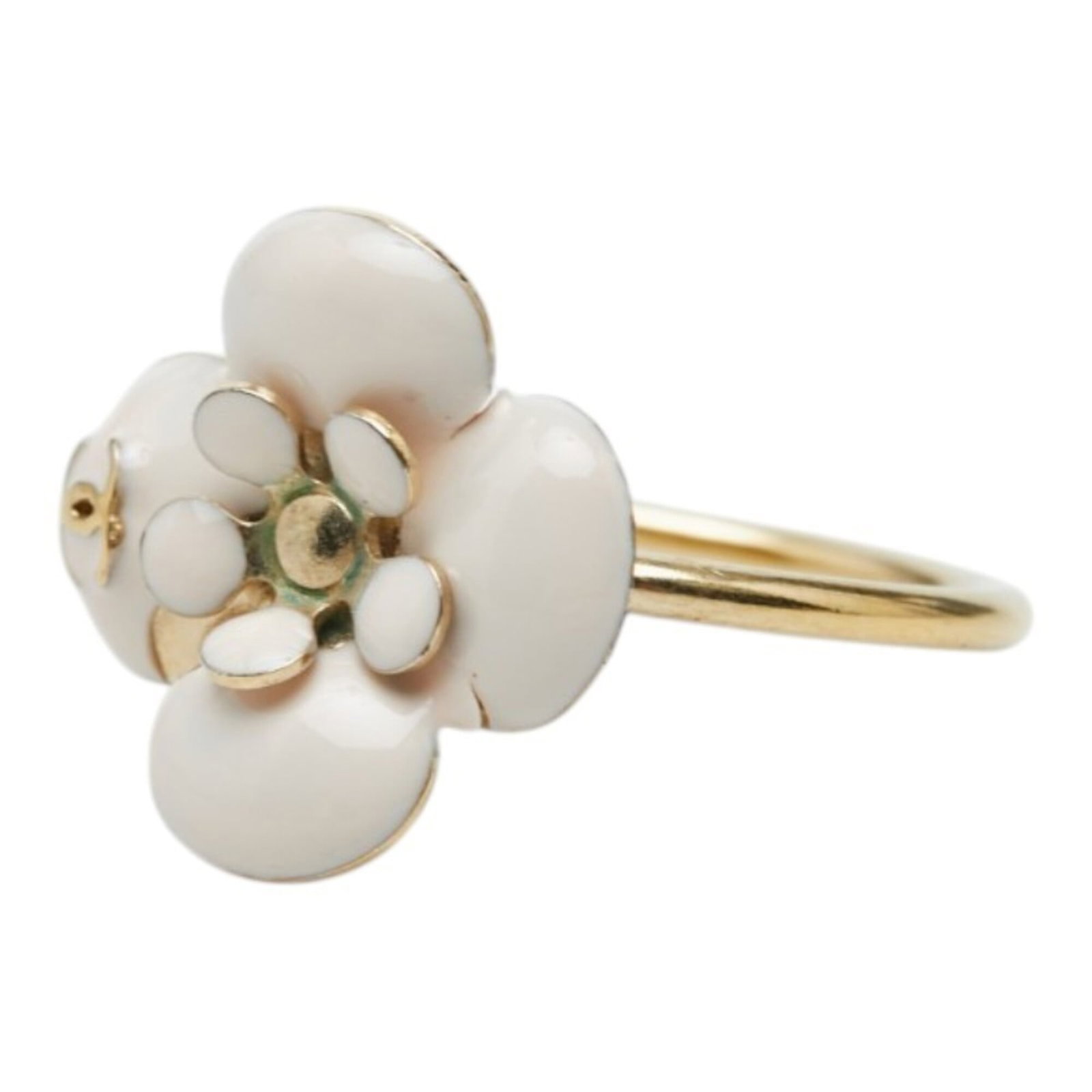 Chanel Band Ring Enamel Gold Plating (1 of 6)