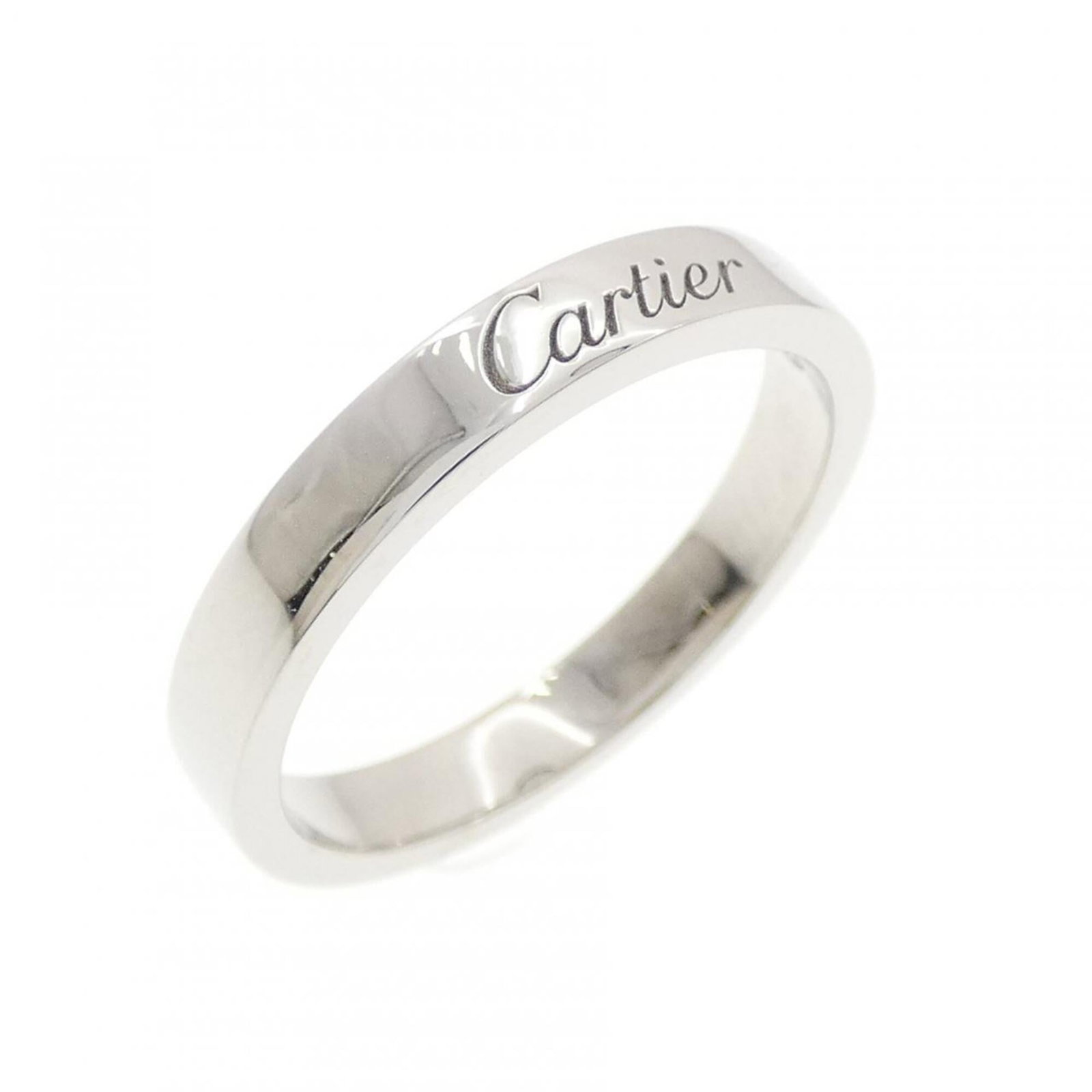 Ring Band by Platinum 950: Ring Band by Platinum 950 Platinum 950 Cartier Ring Band, a sophisticated accessory for women. This used band features a striking platinum design with a width of 2.9mm and weighs 4.9g, showcasing the