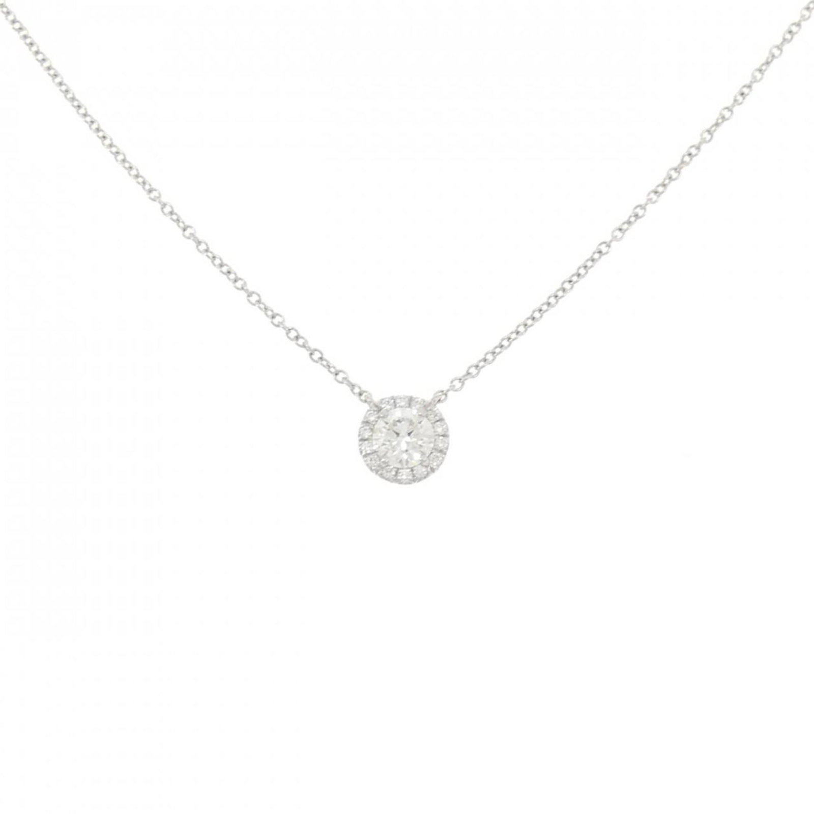 Tiffany Diamond Necklace 0.37Ct J If 3Ext: Tiffany Diamond Necklace 0.37Ct J If 3Ext Tiffany's iconic diamond necklace, featuring a stunning 0.37 carat J IF 3E diamond pendant, is now available in excellent condition. This platinum necklace bo