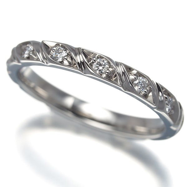 Chaumet Ring Diamond Torsade De Chaumet 7P Eu50 950 Platinum (1 of 5)
