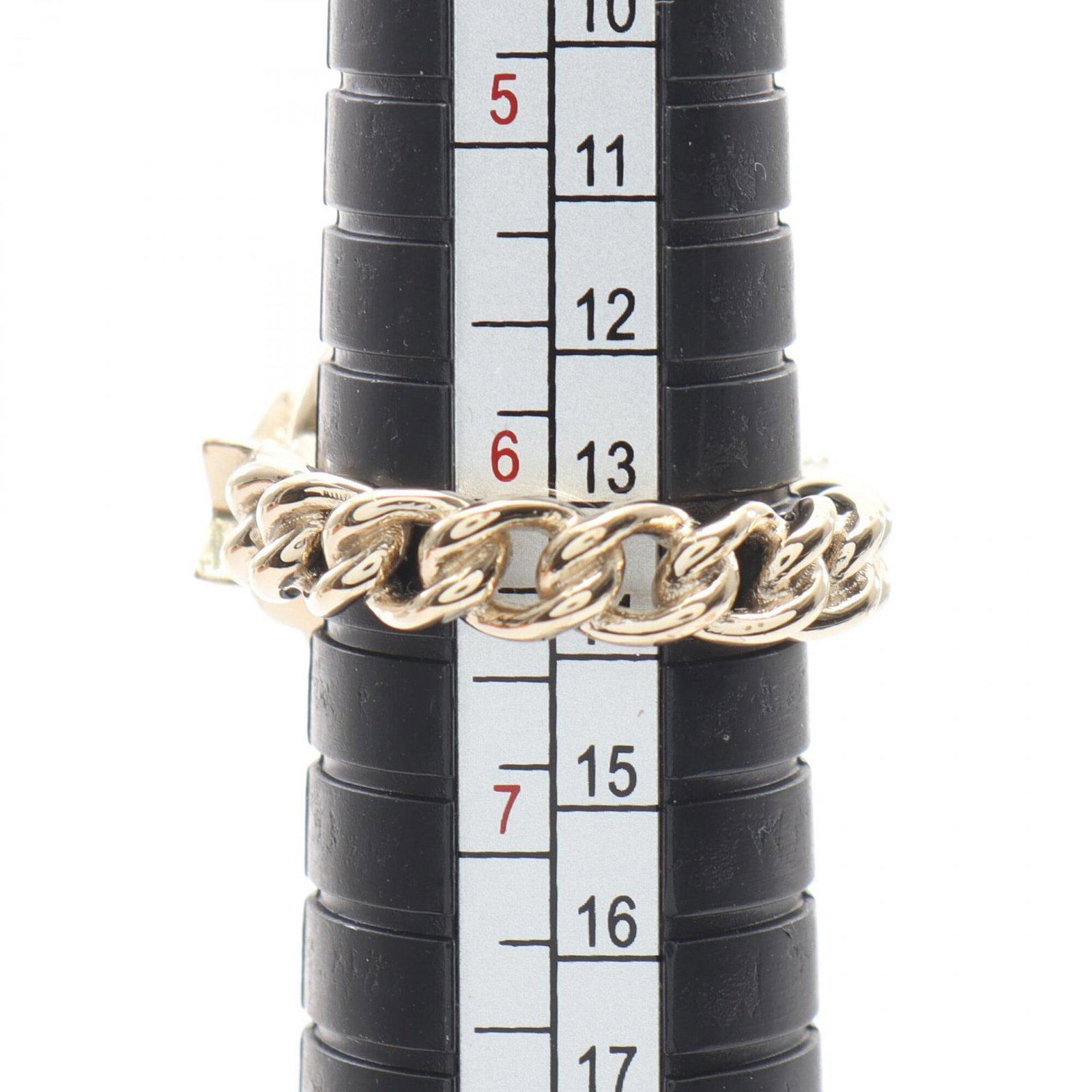 Gold Plating Rhinestone Ring Chanel - 5